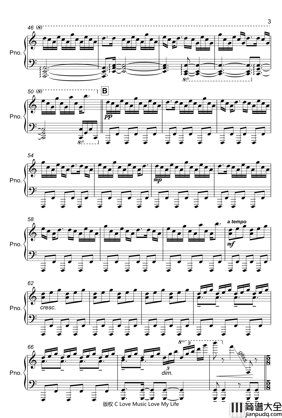 watermelon_refrain钢琴谱_触手猴