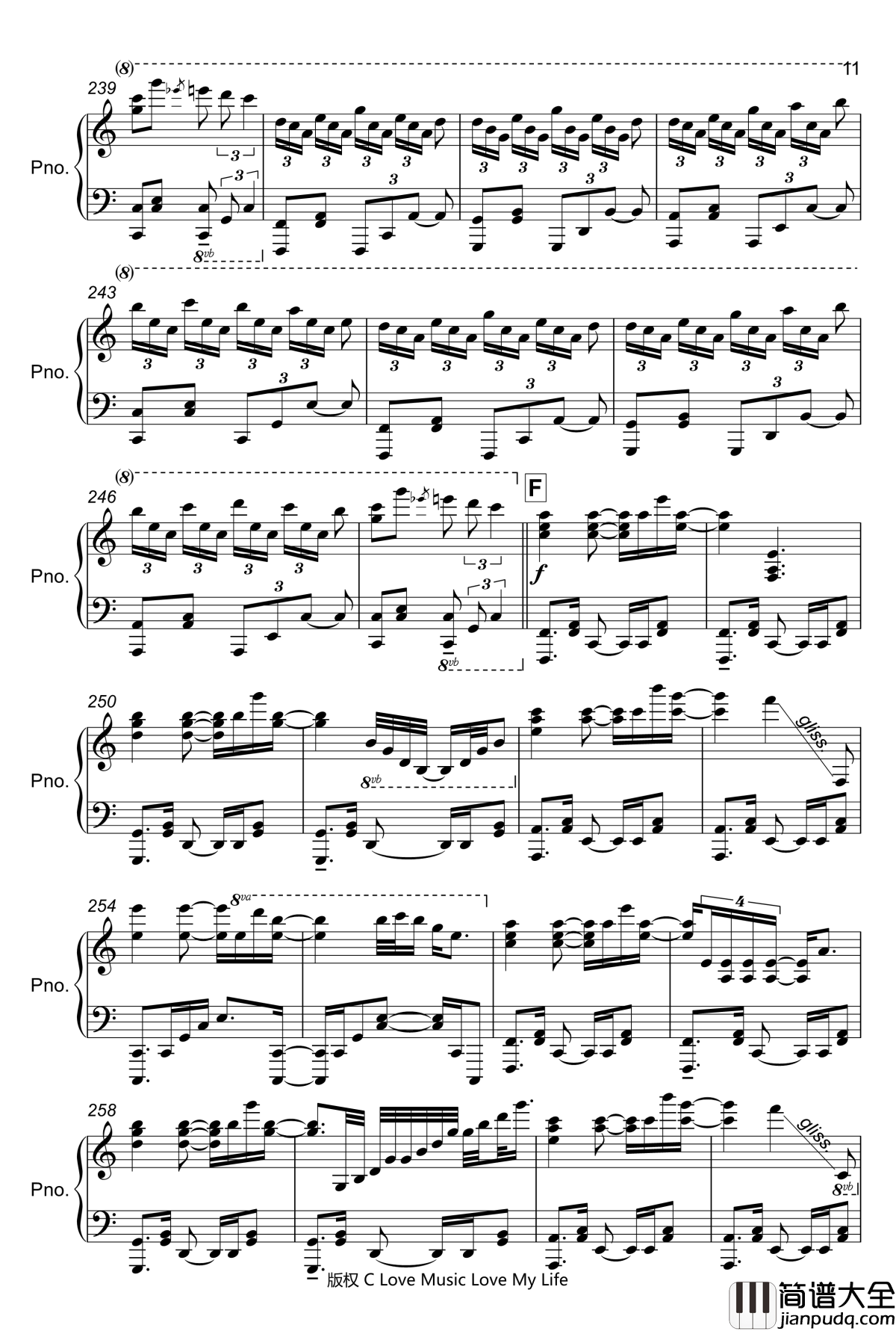 watermelon_refrain钢琴谱_触手猴