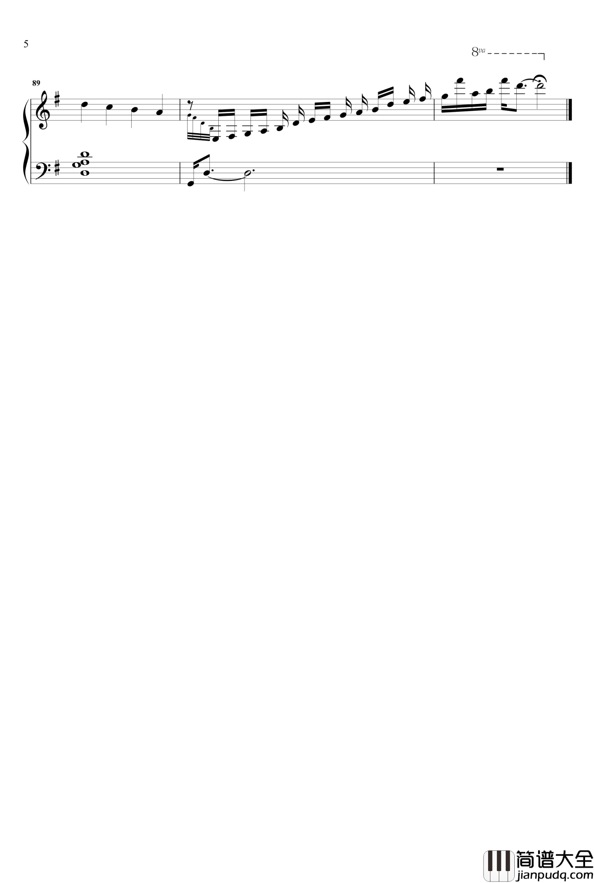 心有独钟钢琴谱_李佩玲