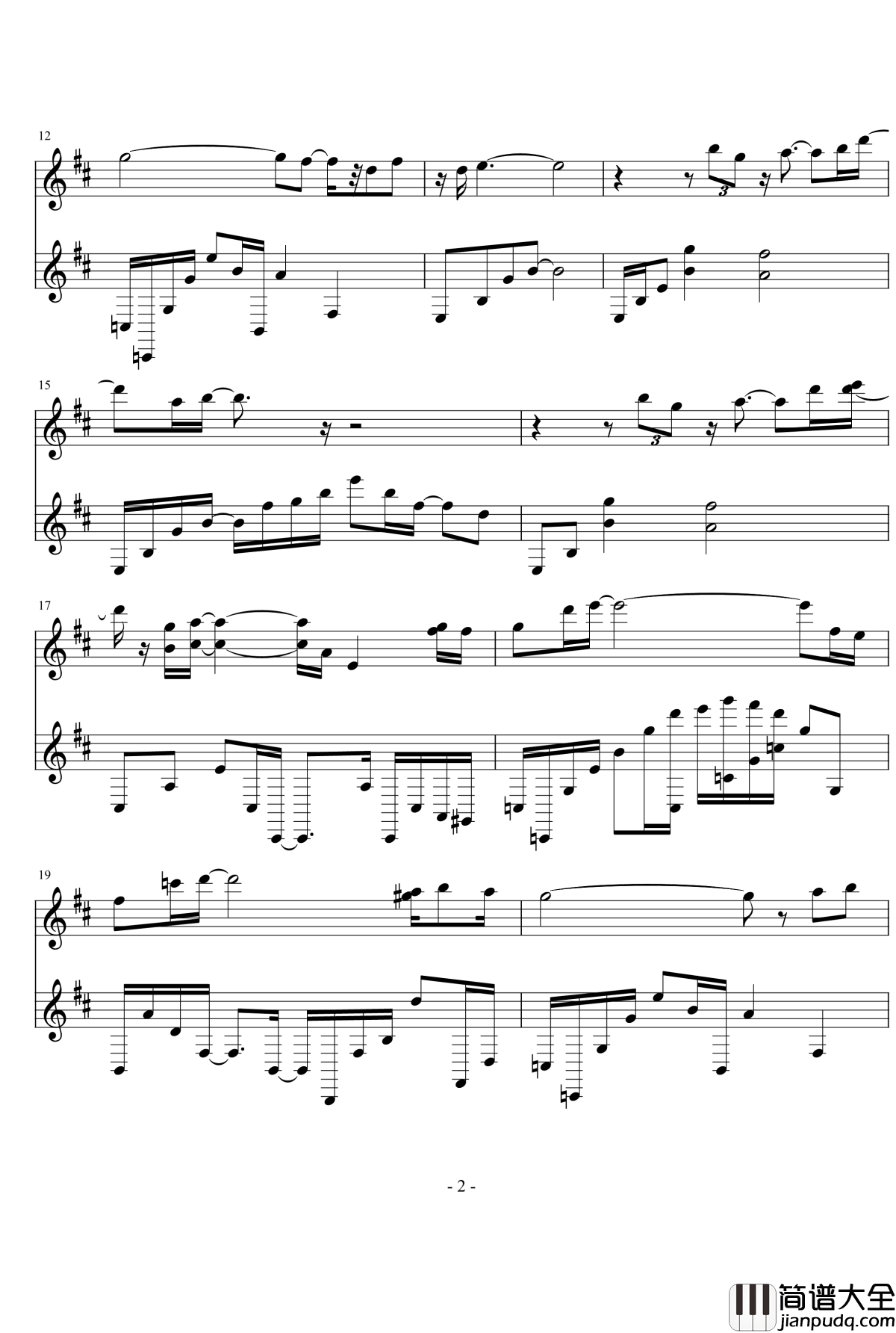 空灵钢琴谱__红楼梦_游戏原声音乐__红楼梦