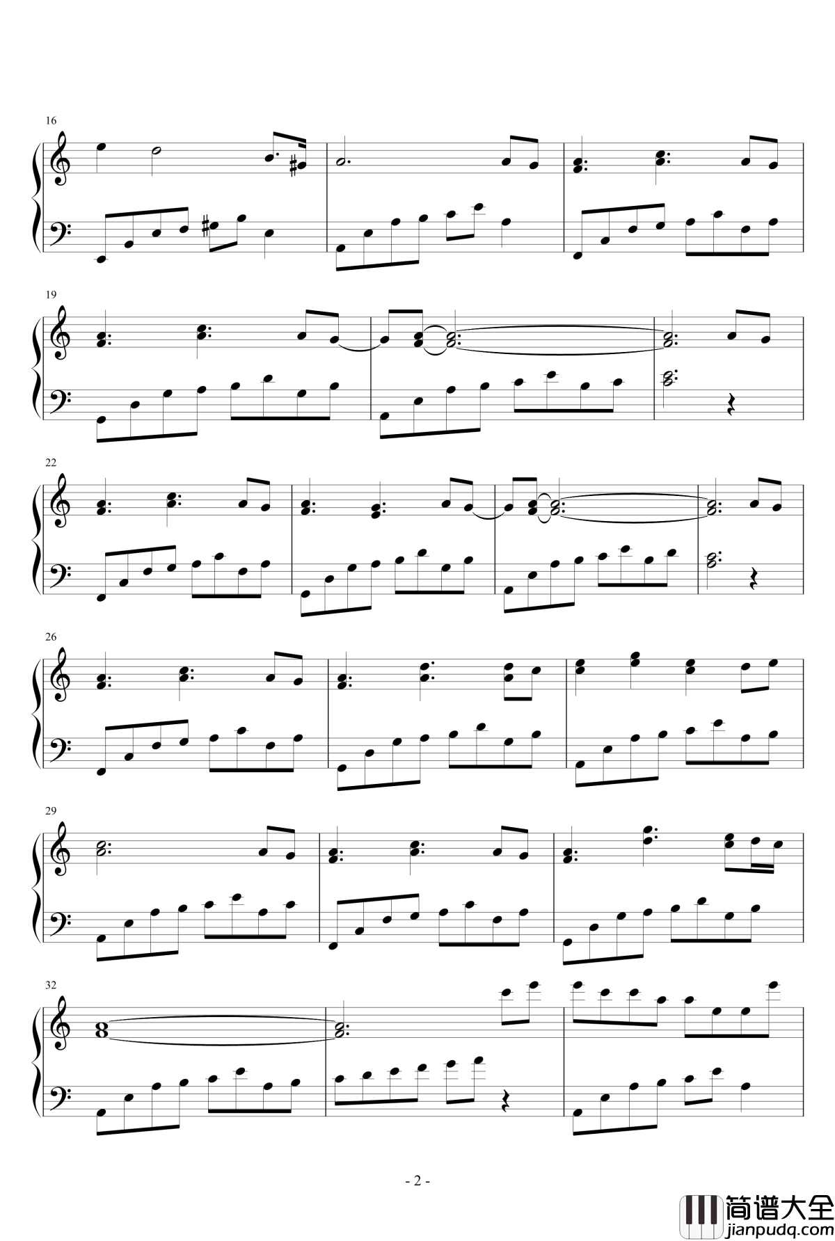 一刻心情钢琴谱_流风遗韵