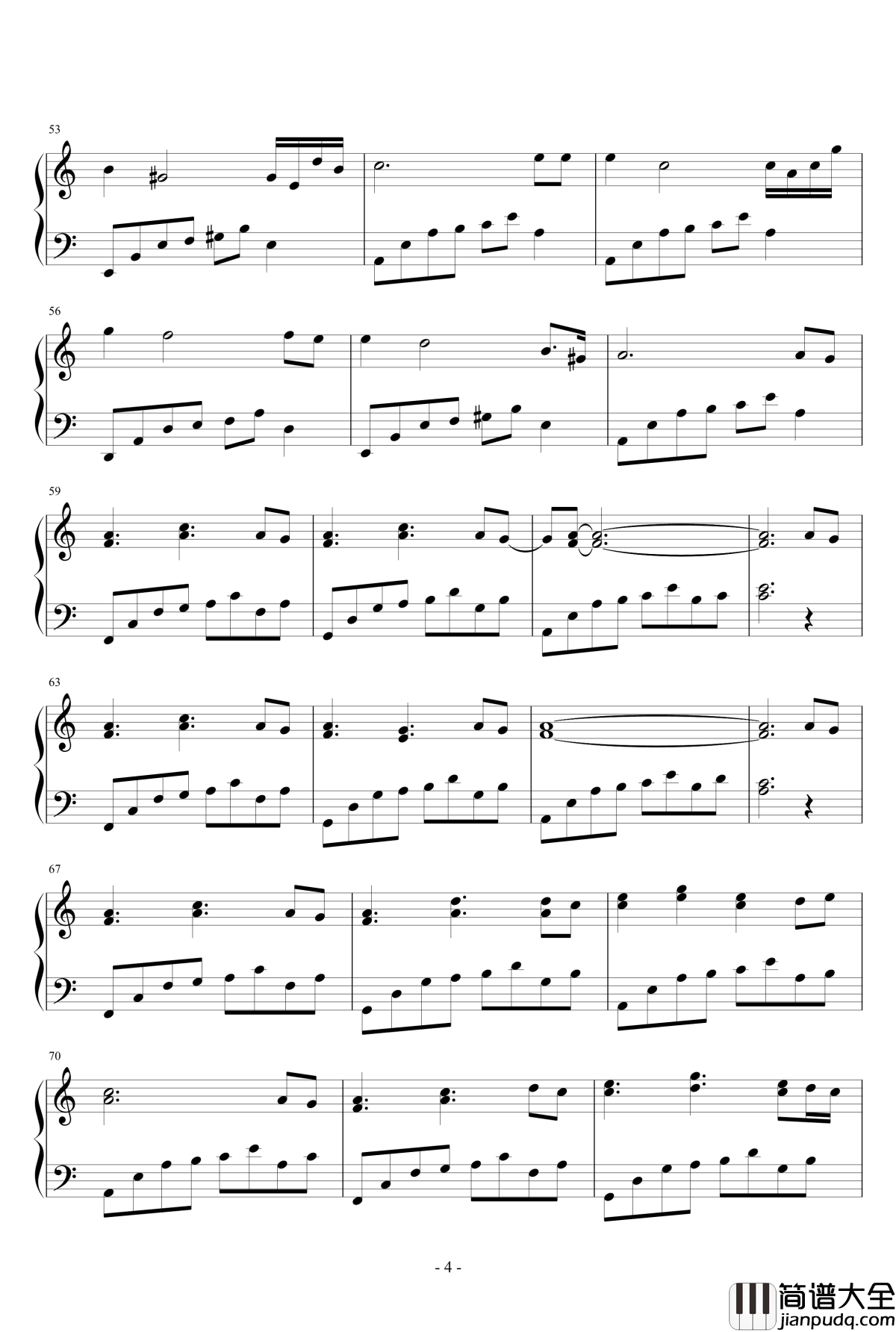 一刻心情钢琴谱_流风遗韵