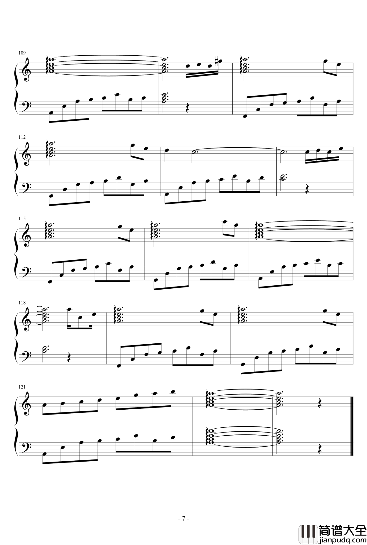 一刻心情钢琴谱_流风遗韵