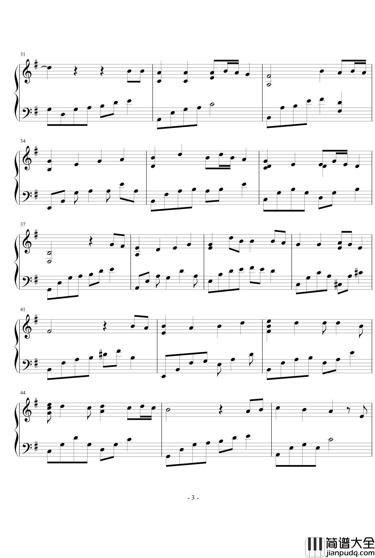 童话镇钢琴谱_陈一发儿