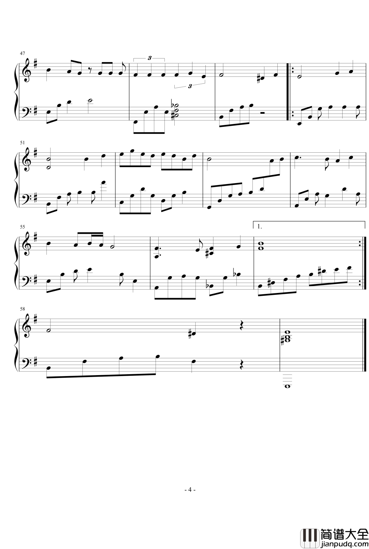 童话镇钢琴谱_陈一发儿