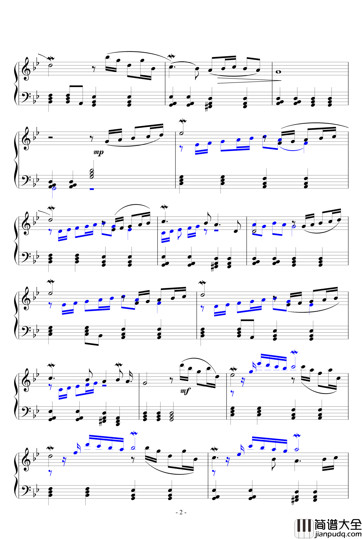 Adagio钢琴谱_The_Secret_Garden