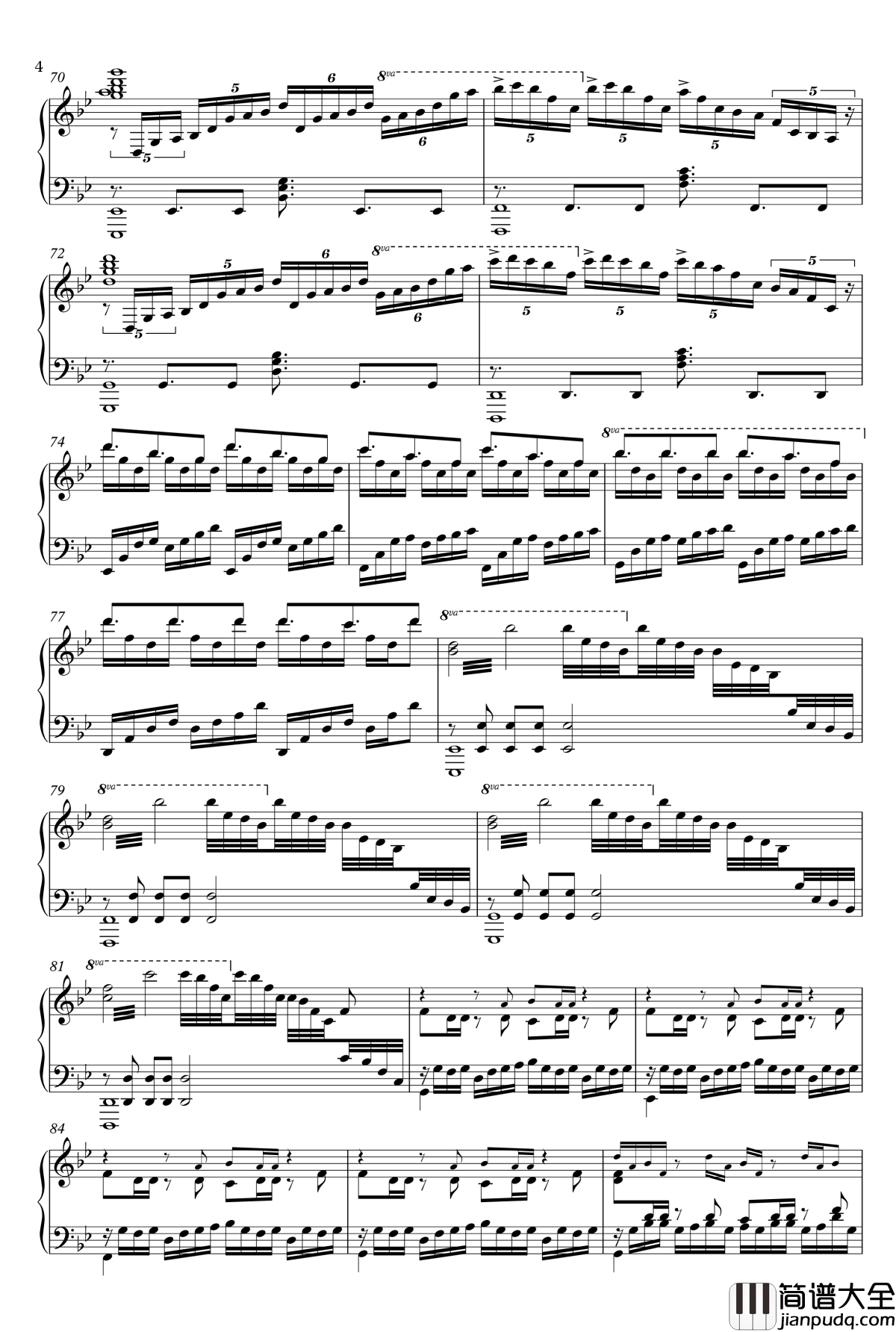 unravel钢琴谱_东京喰种原版钢琴谱_东京喰种