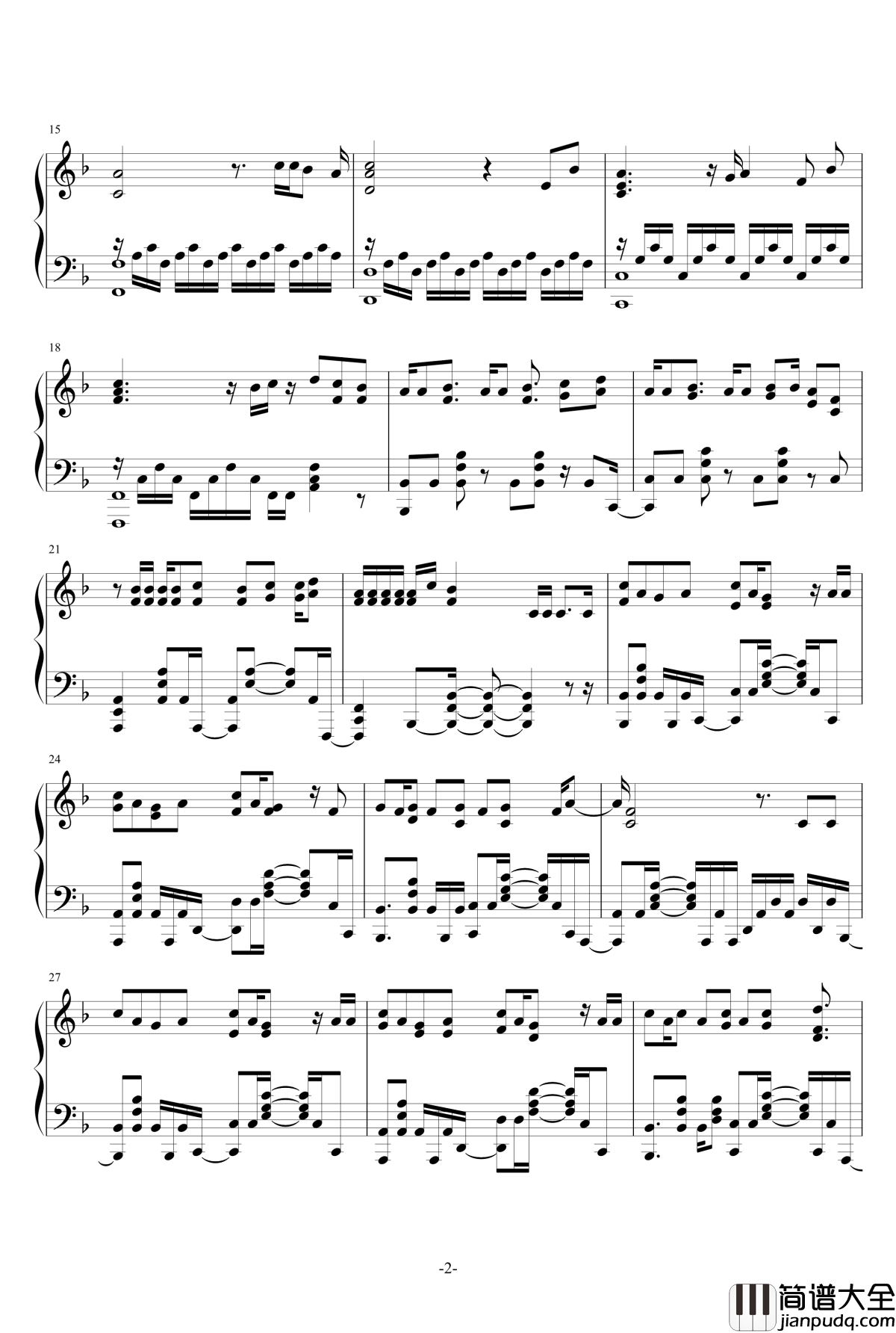 叫べ魔法少女育成计划OP钢琴谱_魔法少女育成计划