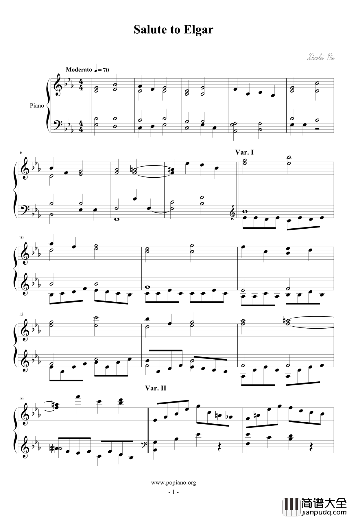 Salute_to_Elgar钢琴谱_nzh1934