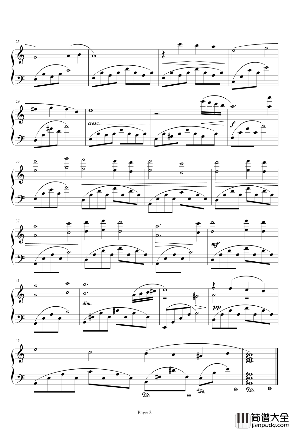 最终幻想FF3水晶塔钢琴谱_最终幻想