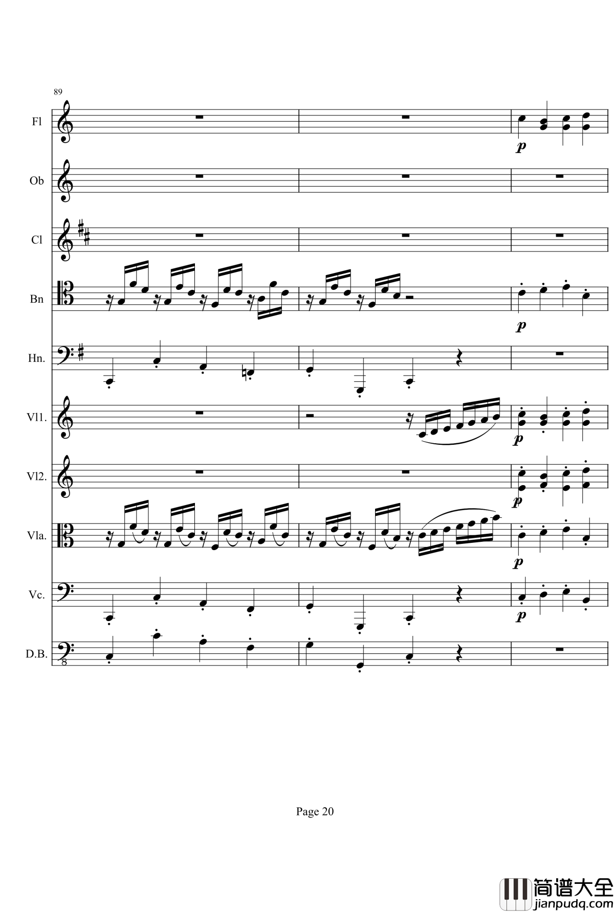 奏鸣曲之交响钢琴谱_第10首_Ⅱ_贝多芬_beethoven