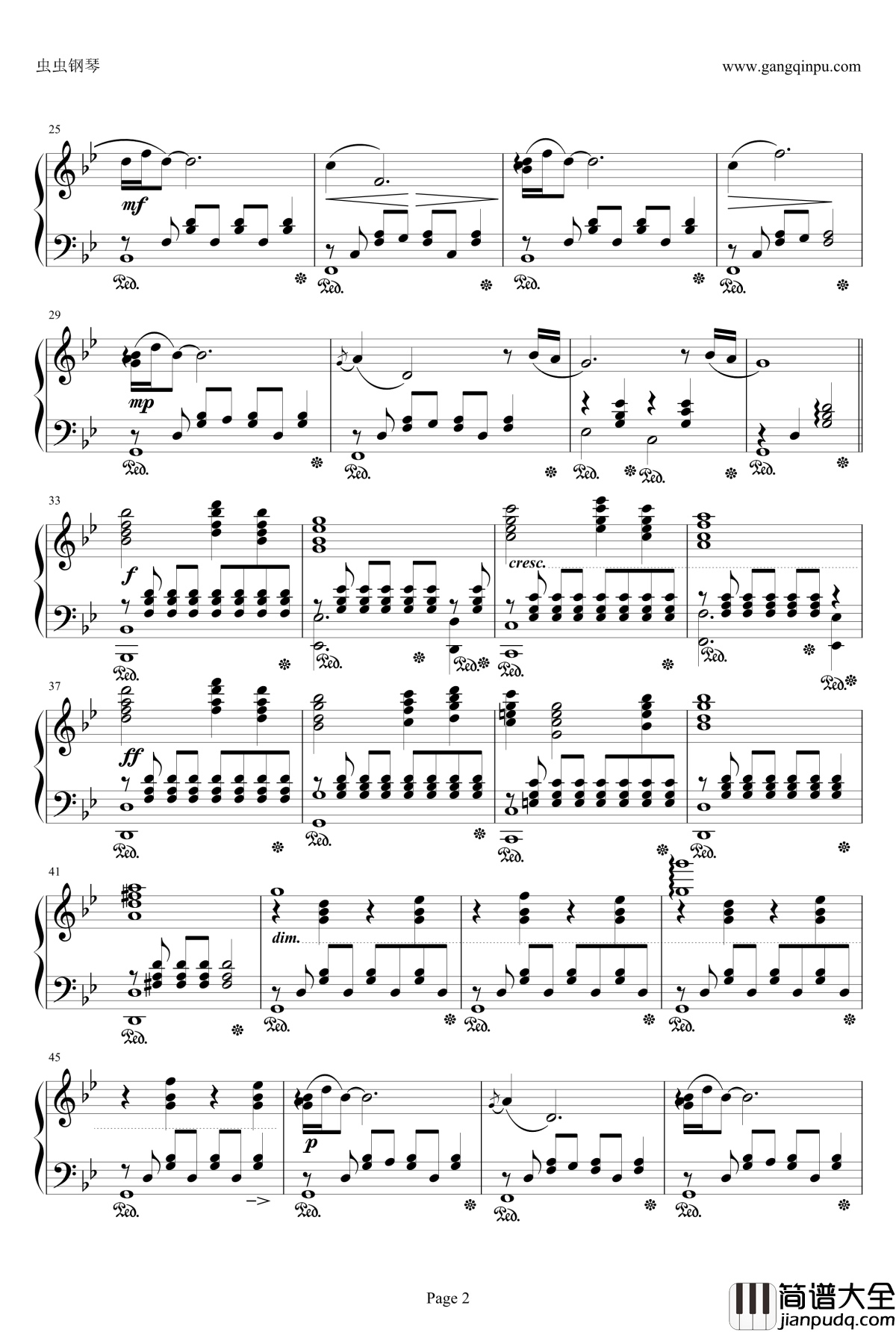 最终幻想FF6_Tina's_Theme钢琴谱_最终幻想