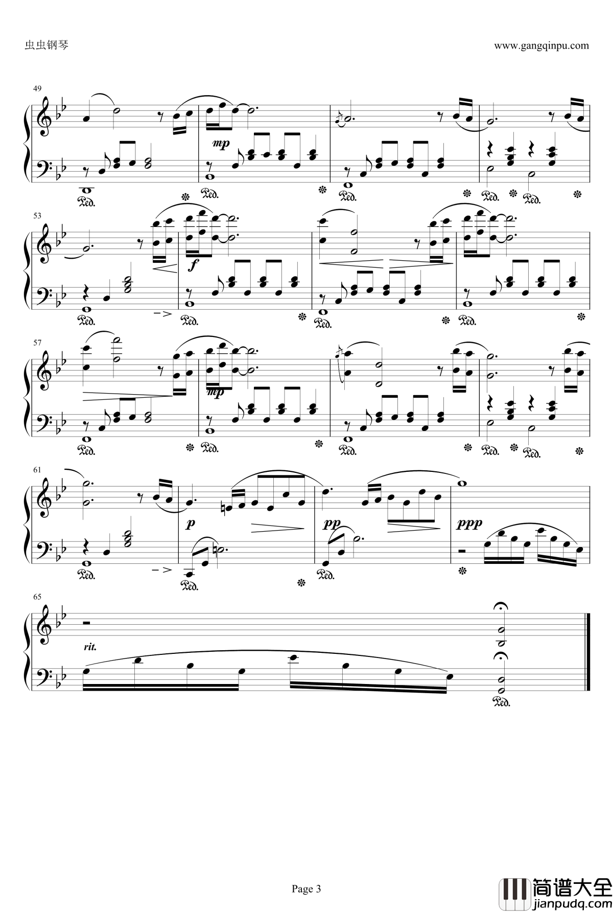 最终幻想FF6_Tina's_Theme钢琴谱_最终幻想