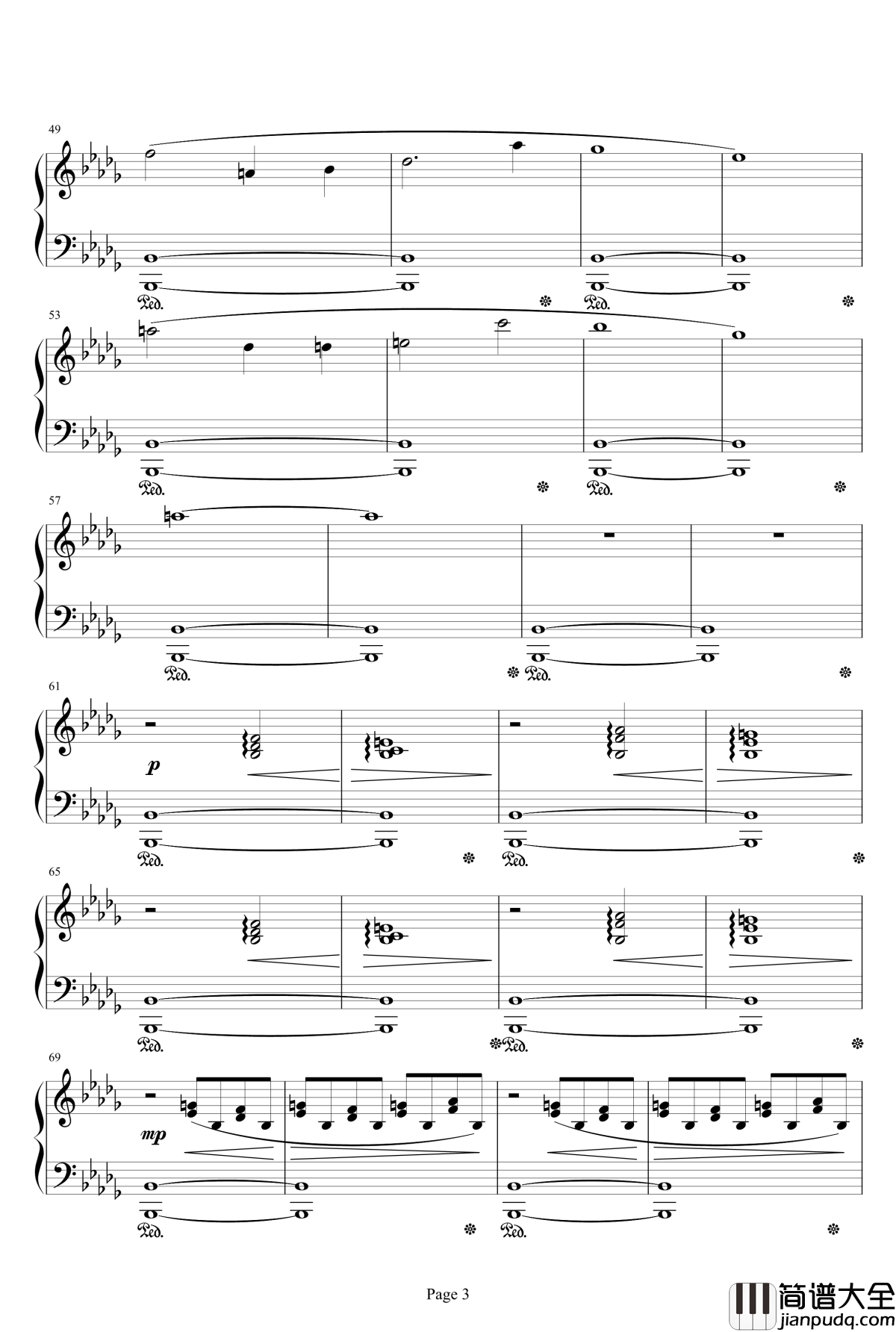 最终幻想FF5预感钢琴谱_最终幻想