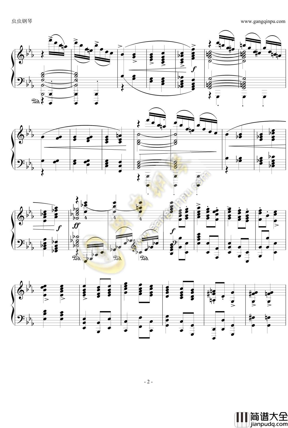 狂想曲Op.119__No.4钢琴谱_勃拉姆斯_Brahms