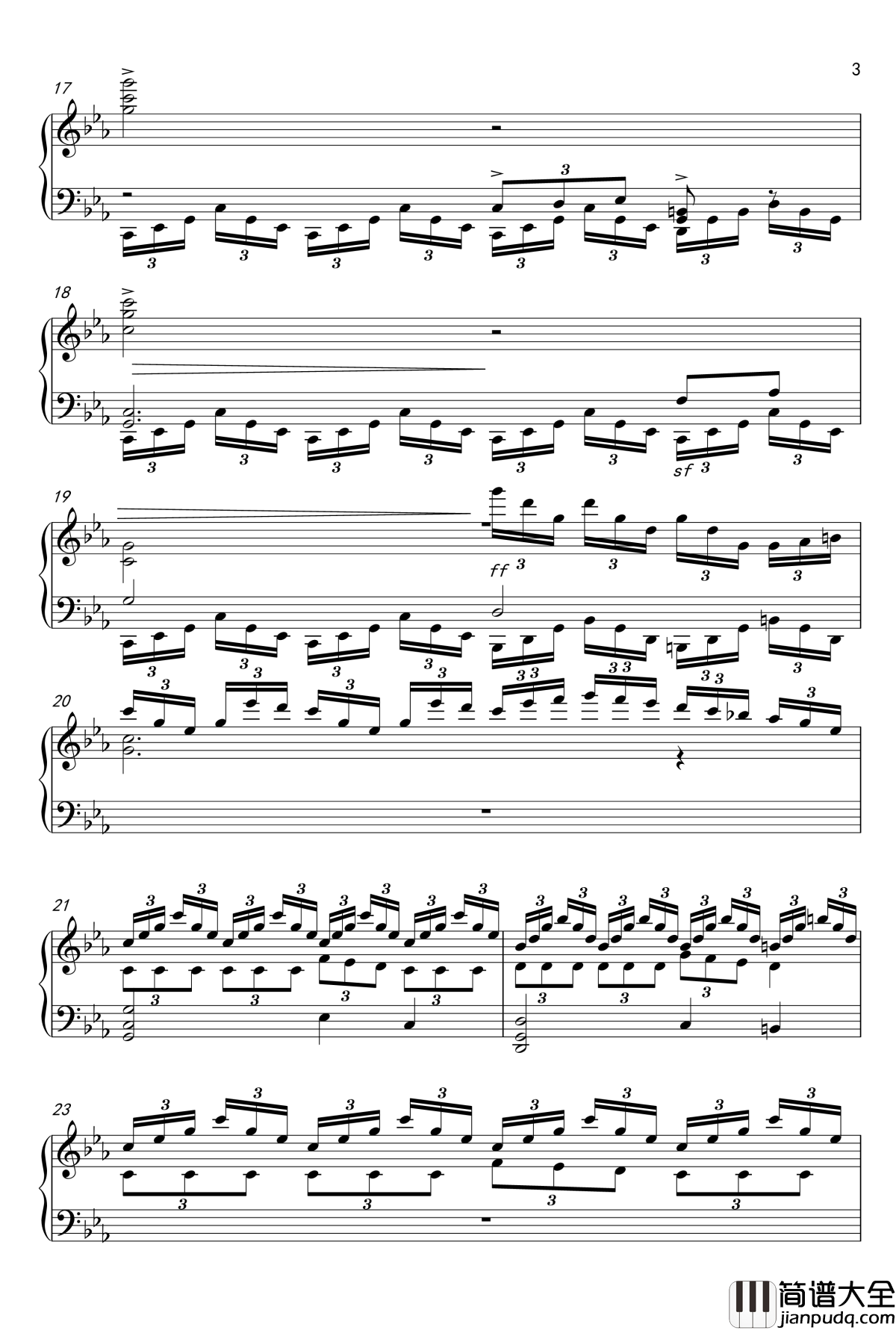 c小调前奏曲钢琴谱_拉赫马尼糯夫