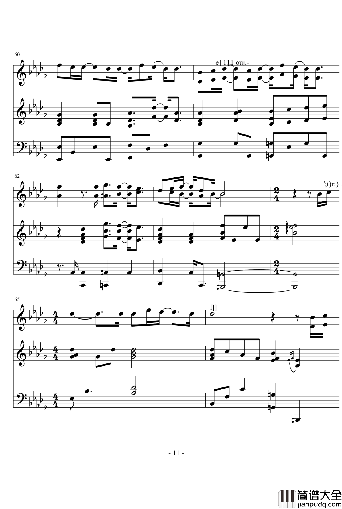 没有你的我钢琴谱_w两个世界_ost_余恩