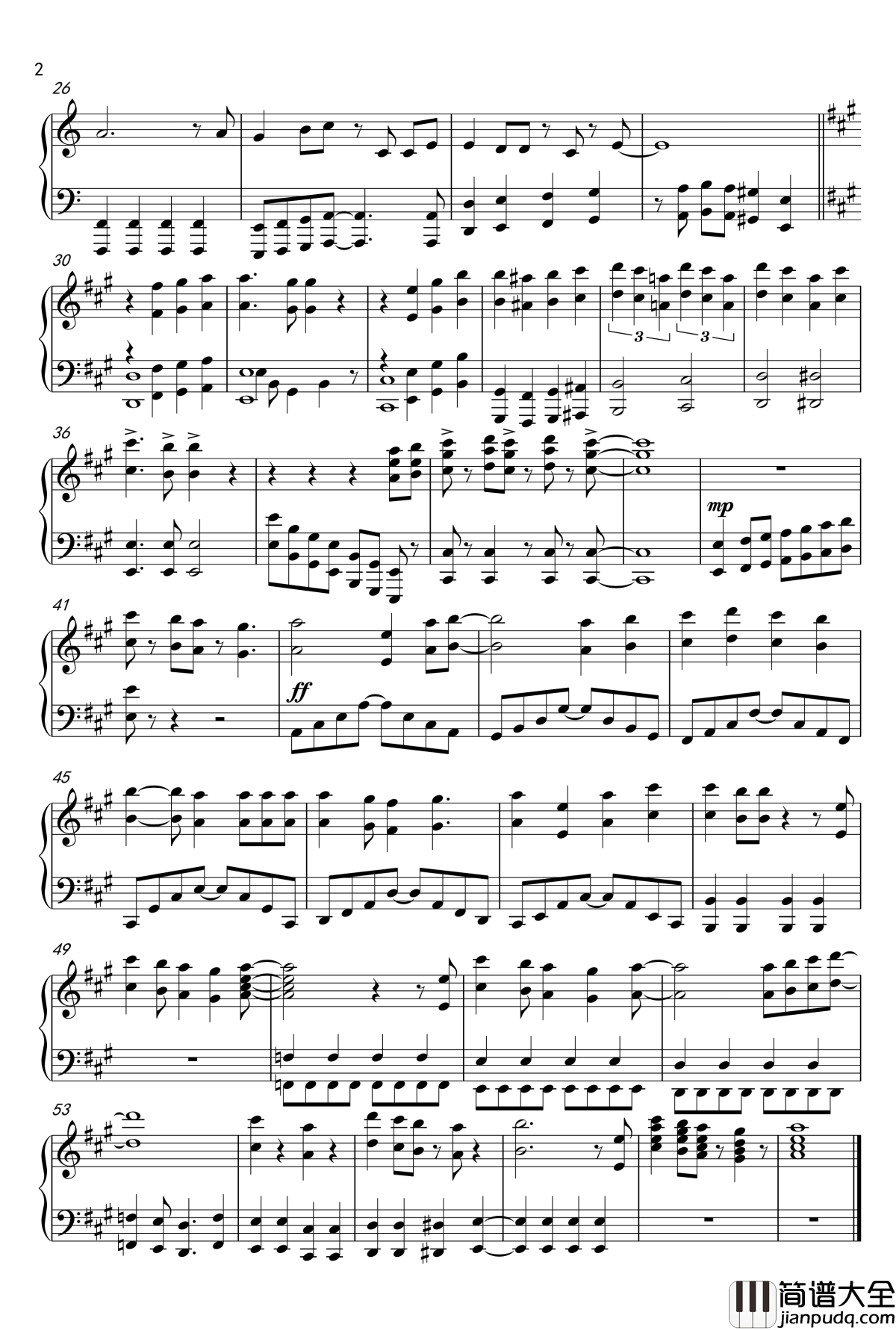 Sweet_Sensation钢琴谱_动漫_12岁。小小胸口的怦然心动_OP