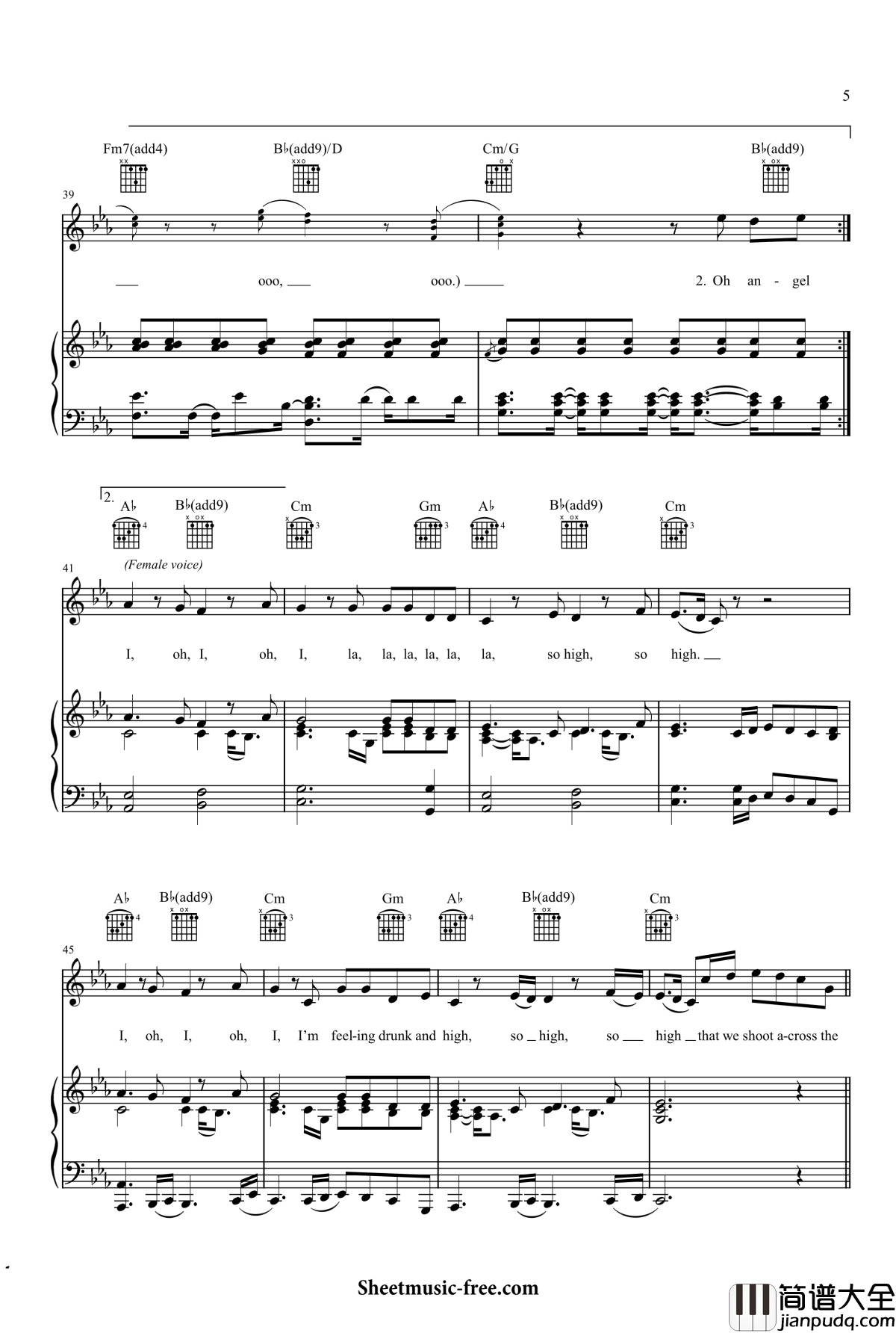 hymn_for_the_weekend钢琴谱_coldplay