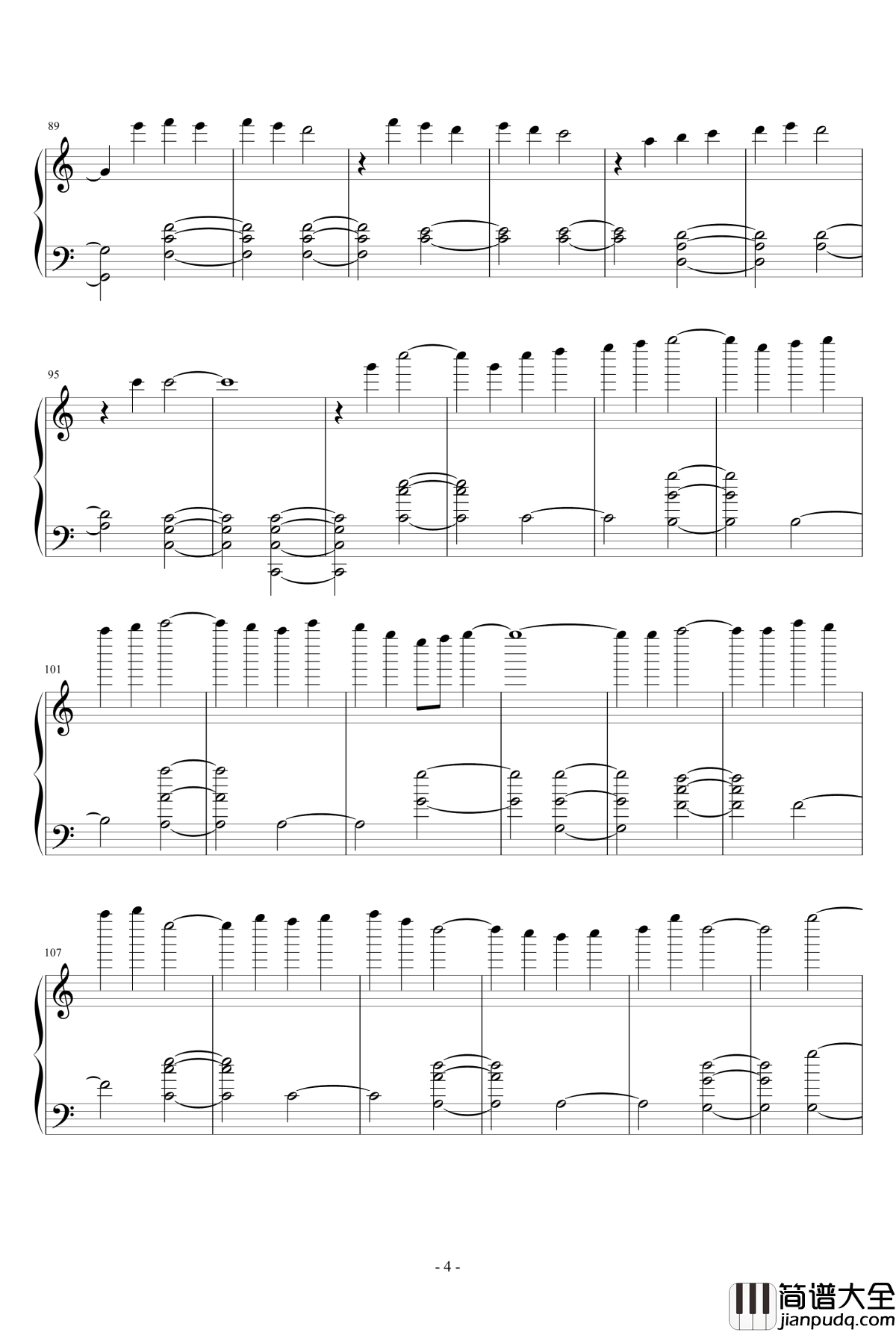 雪过初晴钢琴谱_GennieWong
