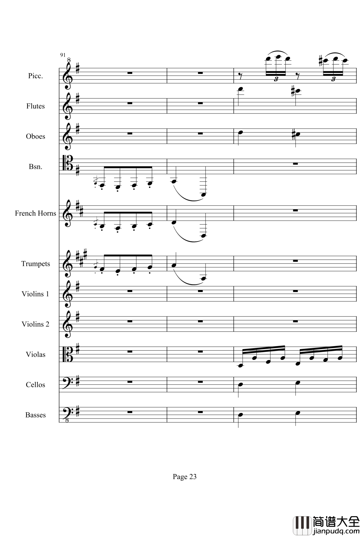奏鸣曲之交响钢琴谱_第25首_Ⅲ_贝多芬_beethoven