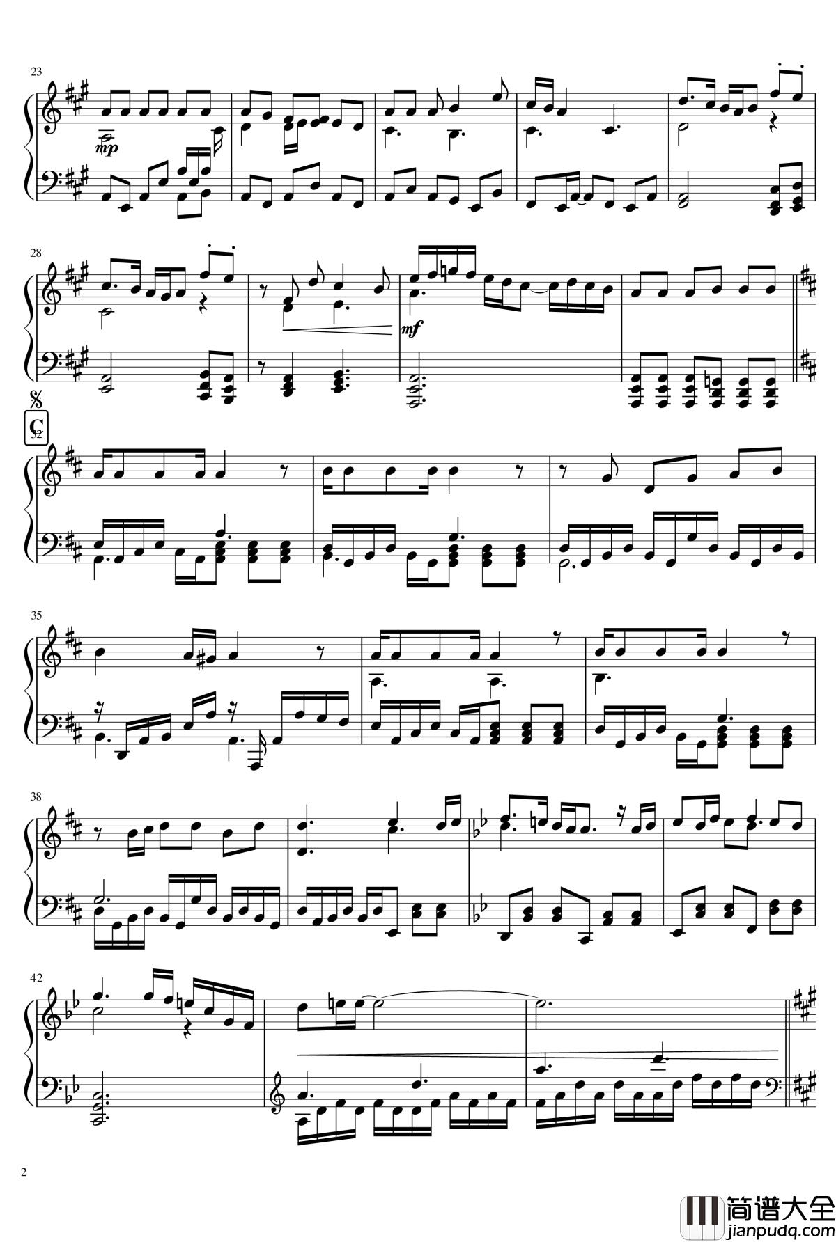 Shining_Star_Xmas钢琴谱_歌之王子殿下