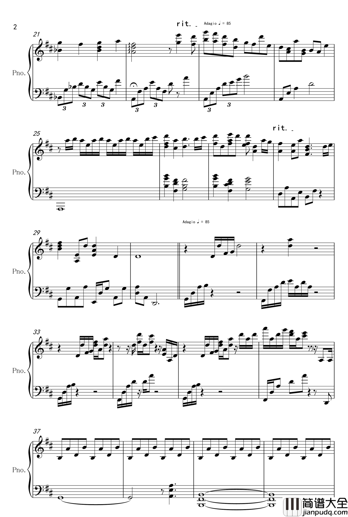 秒速五厘米想い出は遠くの日々钢琴谱_新海诚