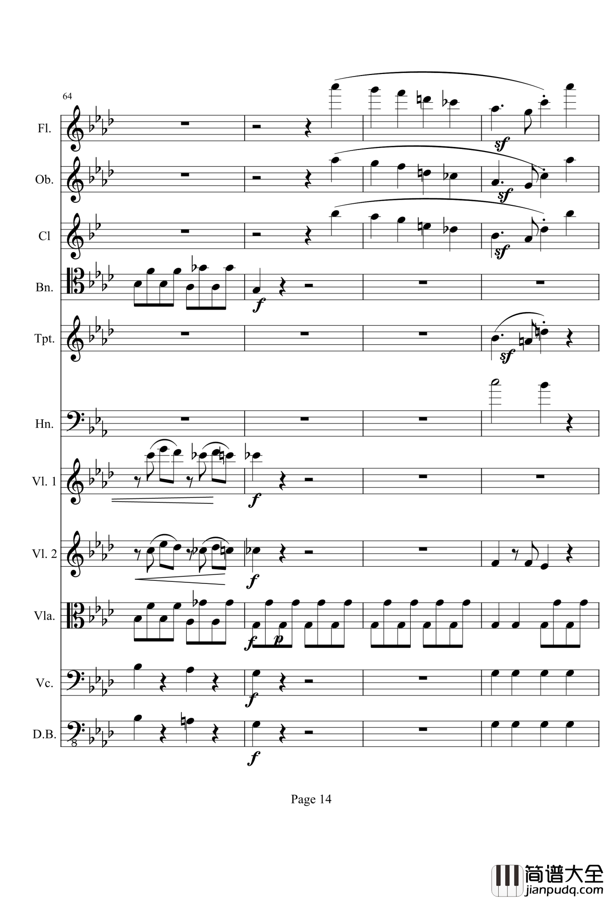 奏鸣曲之交响钢琴谱_第1首_Ⅰ_贝多芬_beethoven