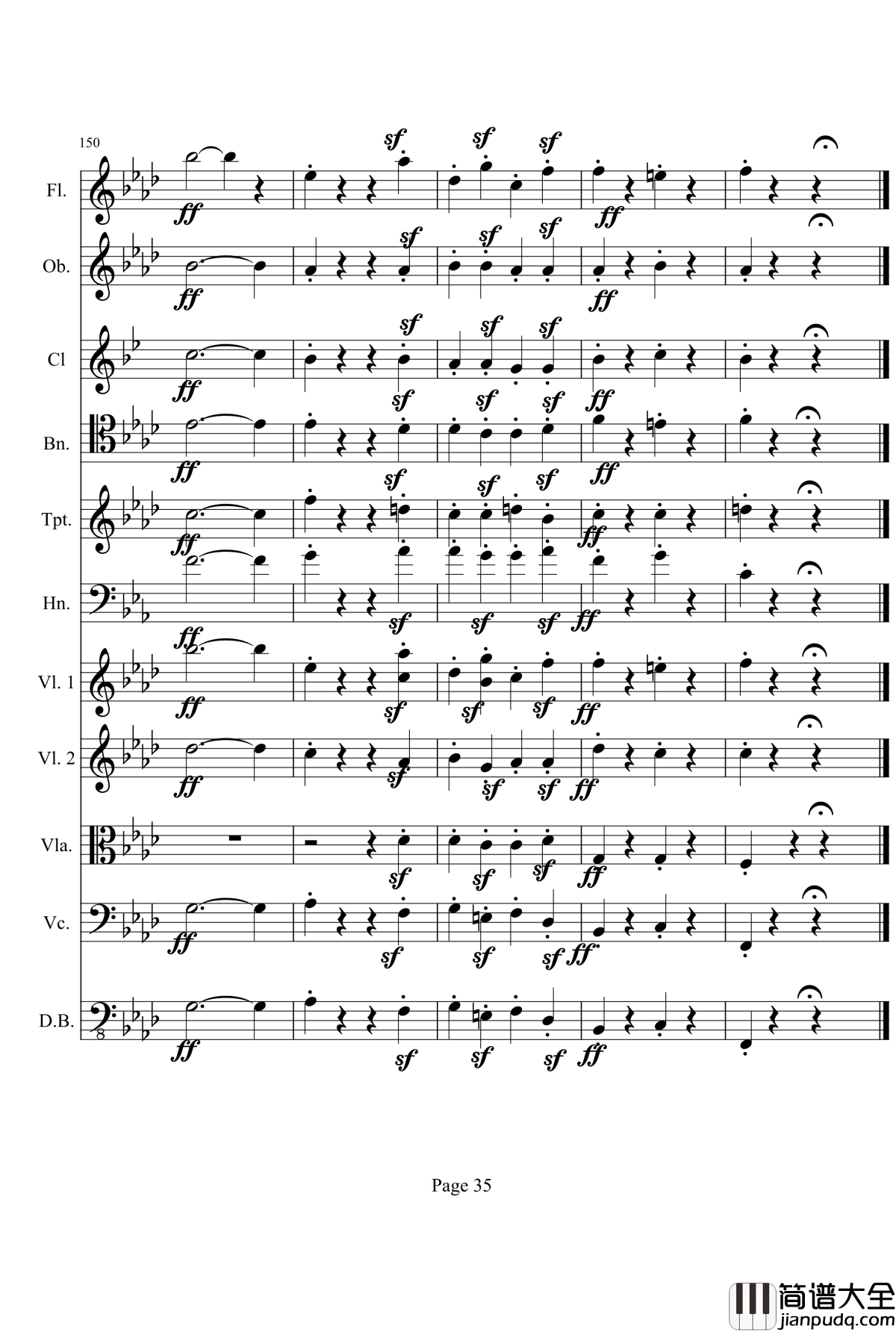 奏鸣曲之交响钢琴谱_第1首_Ⅰ_贝多芬_beethoven