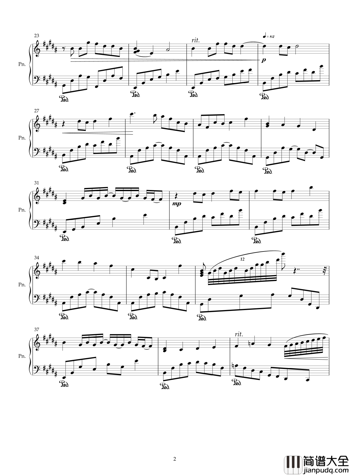 yellow钢琴谱__JEM