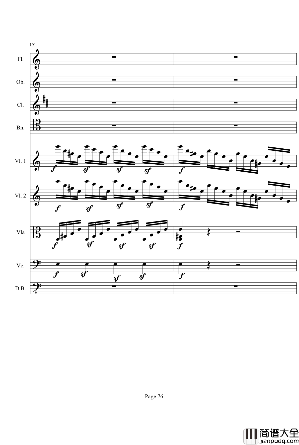 奏鸣曲之交响钢琴谱_第21首_Ⅰ_贝多芬_beethoven