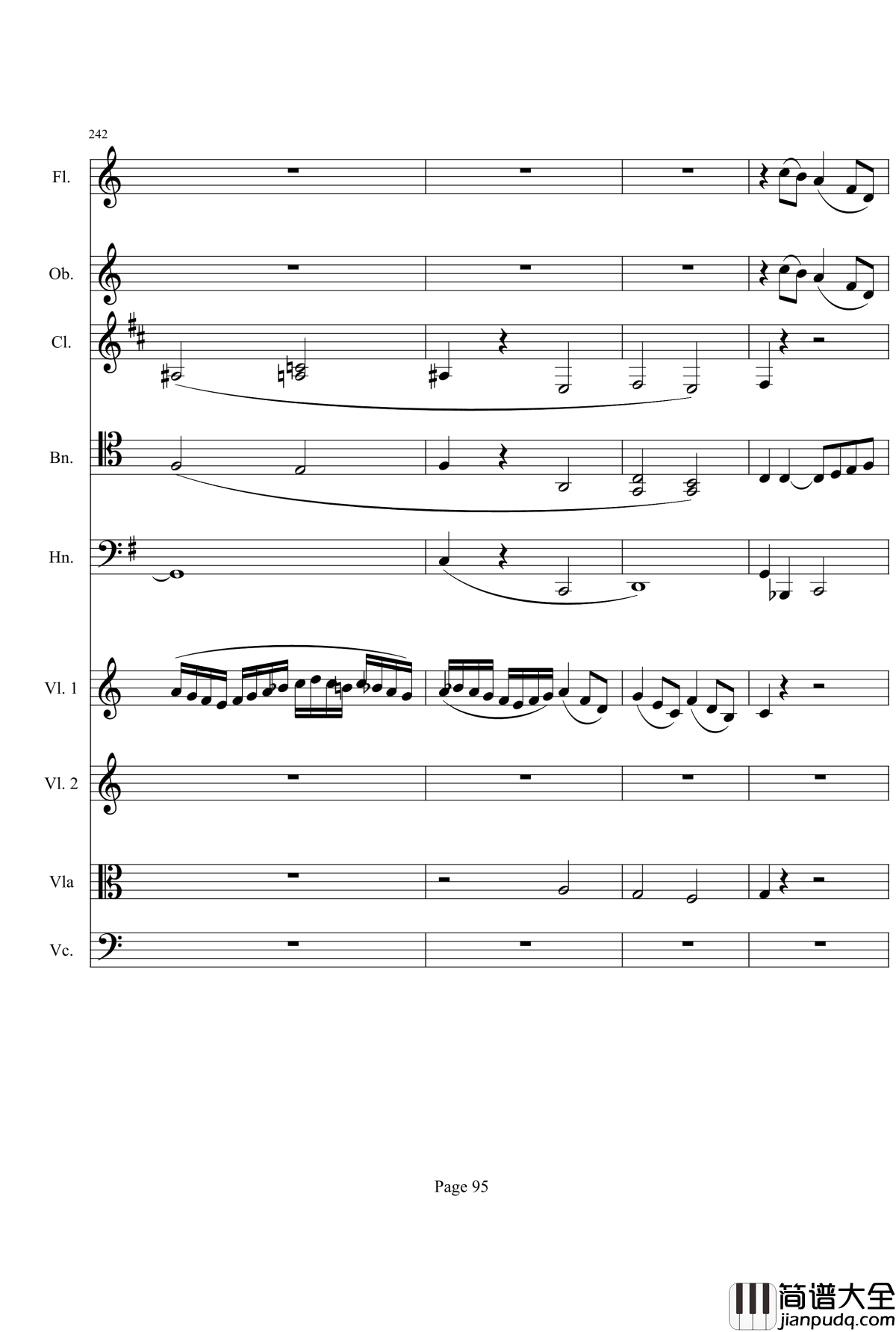 奏鸣曲之交响钢琴谱_第21首_Ⅰ_贝多芬_beethoven