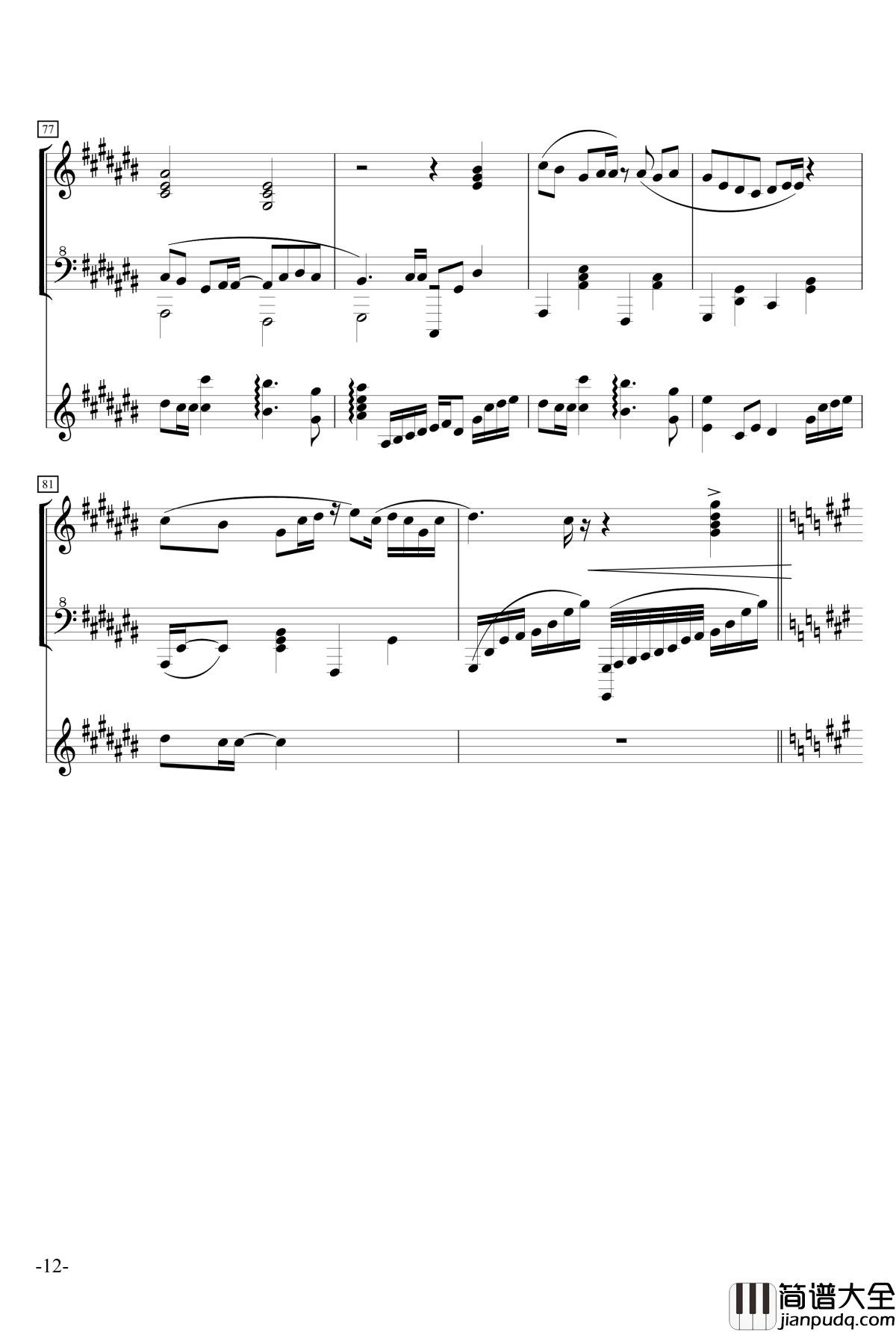 菊次郎@国王十字钢琴谱_Dr_Hope