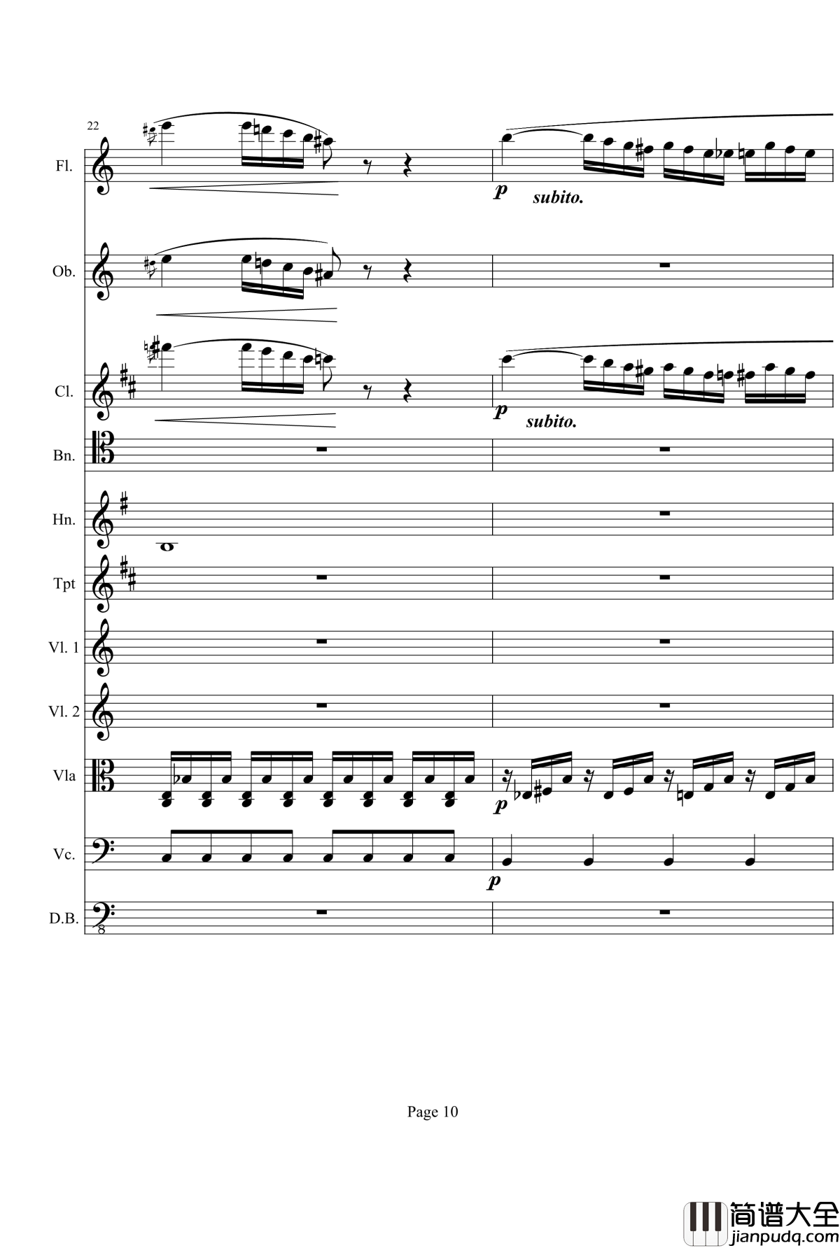 奏鸣曲之交响钢琴谱_第21_Ⅰ_贝多芬_beethoven