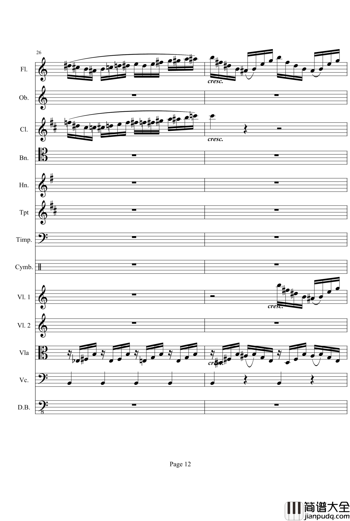 奏鸣曲之交响钢琴谱_第21_Ⅰ_贝多芬_beethoven