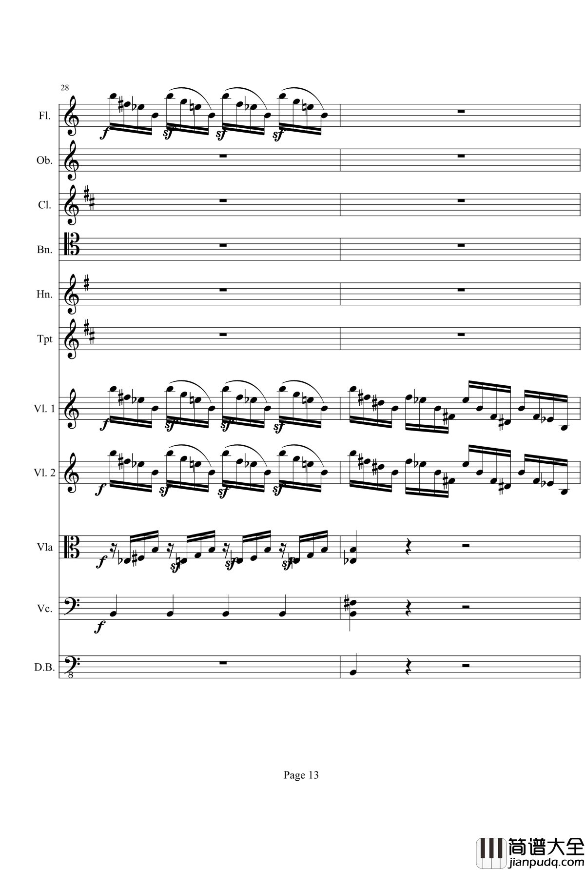 奏鸣曲之交响钢琴谱_第21_Ⅰ_贝多芬_beethoven