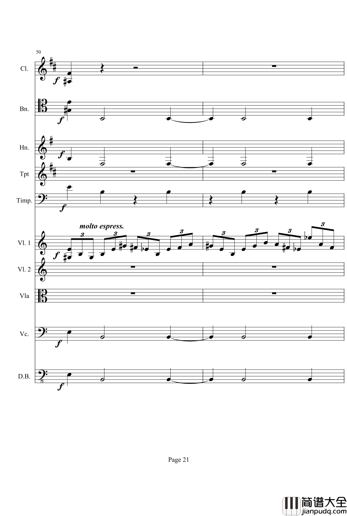 奏鸣曲之交响钢琴谱_第21_Ⅰ_贝多芬_beethoven