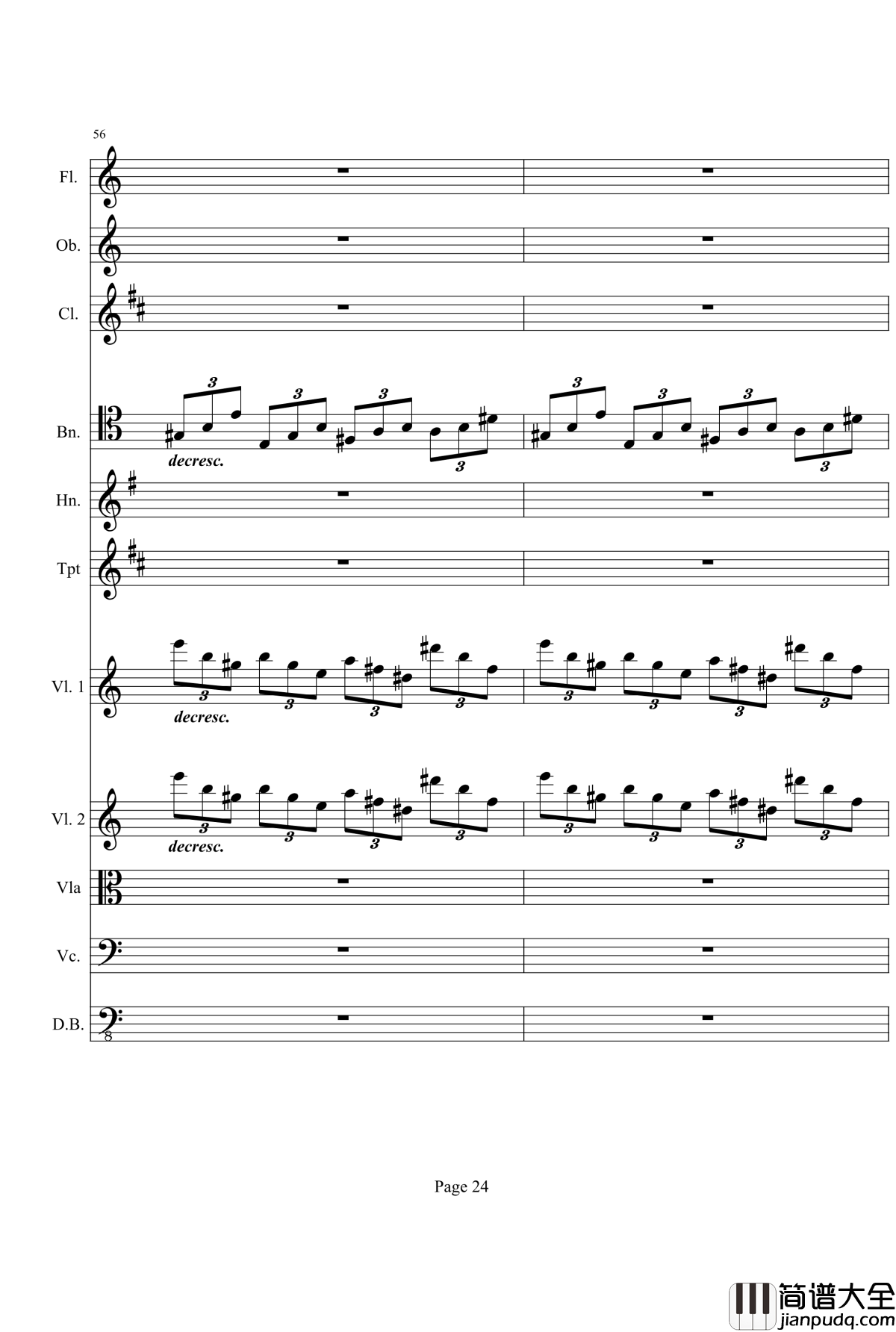 奏鸣曲之交响钢琴谱_第21_Ⅰ_贝多芬_beethoven