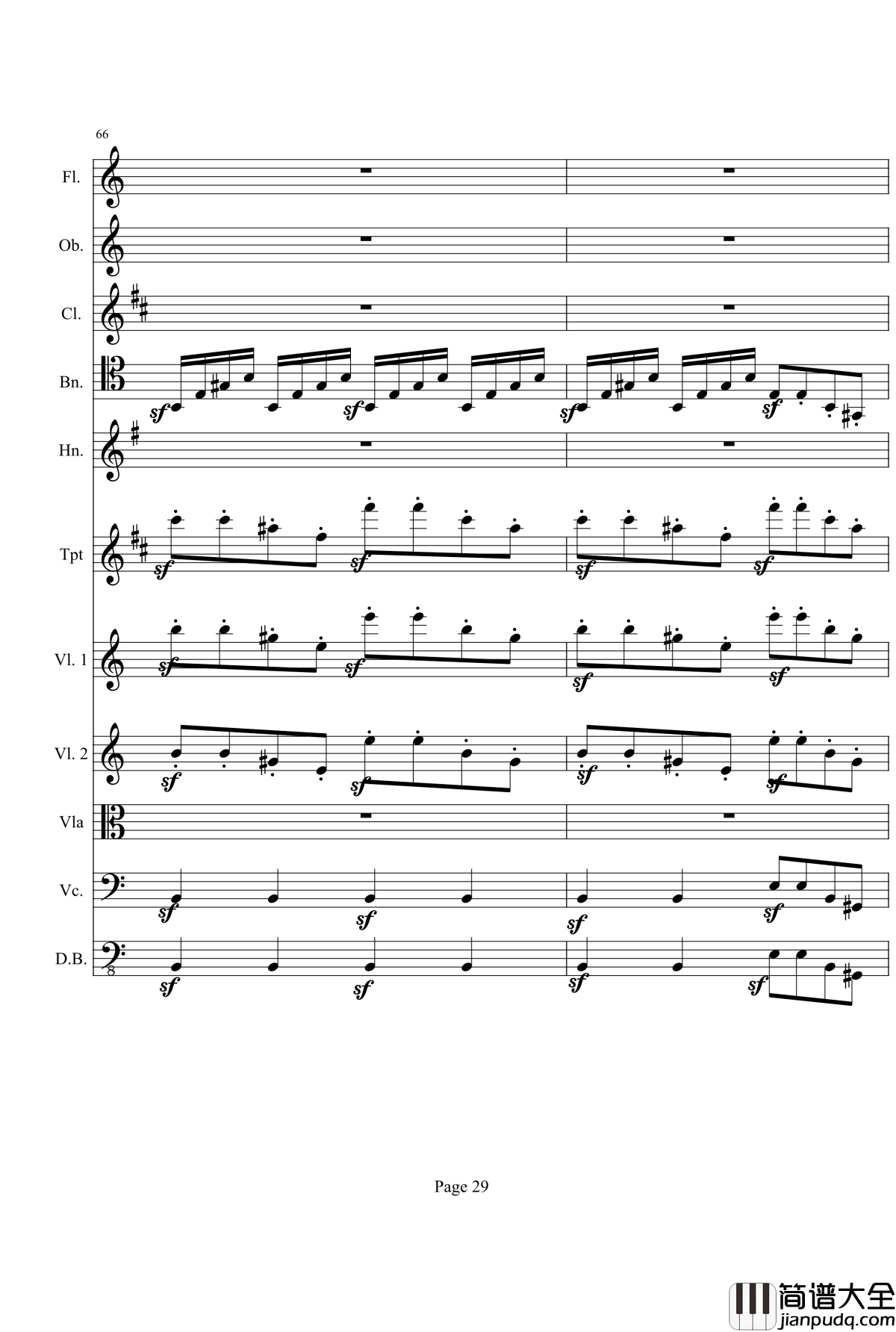 奏鸣曲之交响钢琴谱_第21_Ⅰ_贝多芬_beethoven