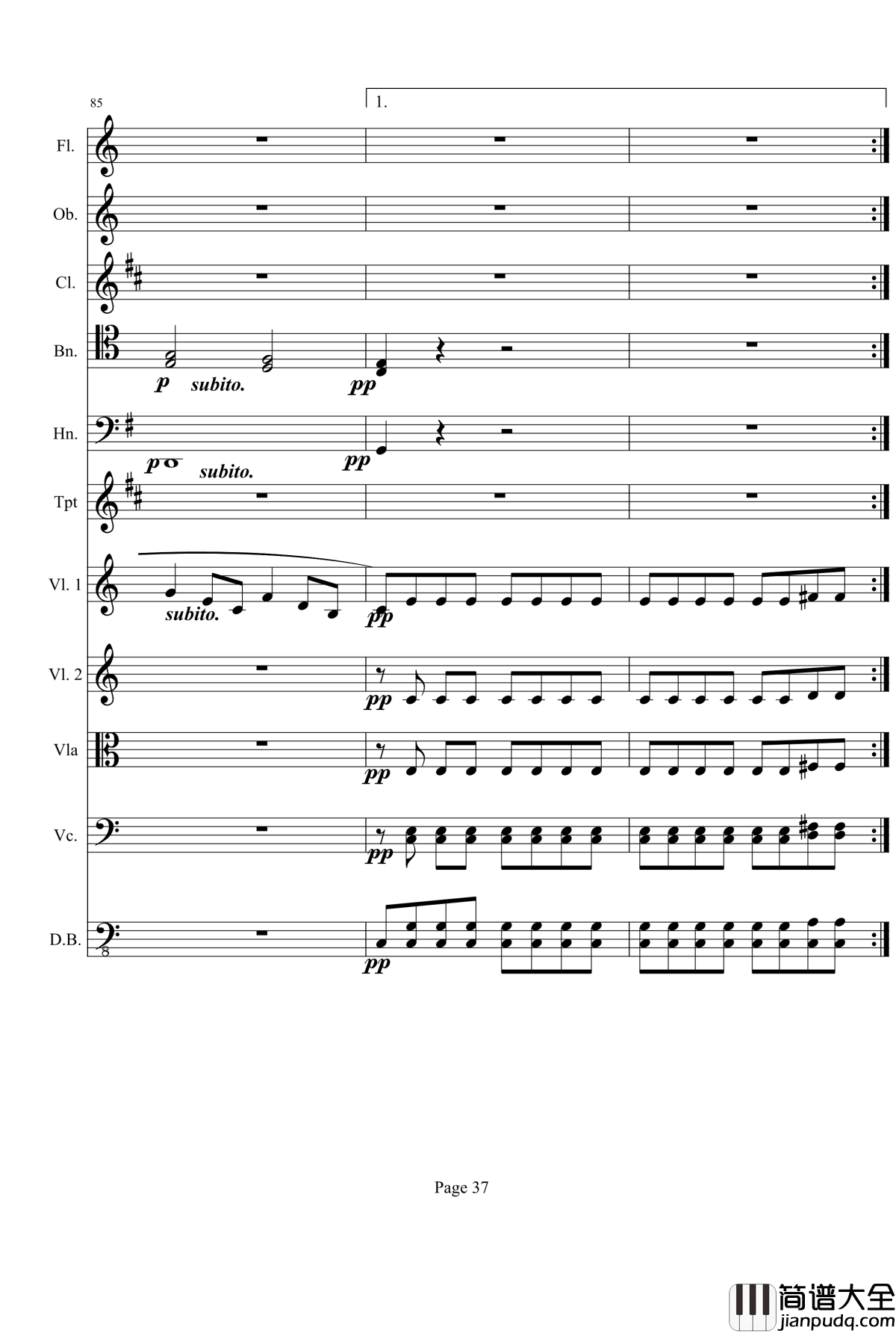 奏鸣曲之交响钢琴谱_第21_Ⅰ_贝多芬_beethoven