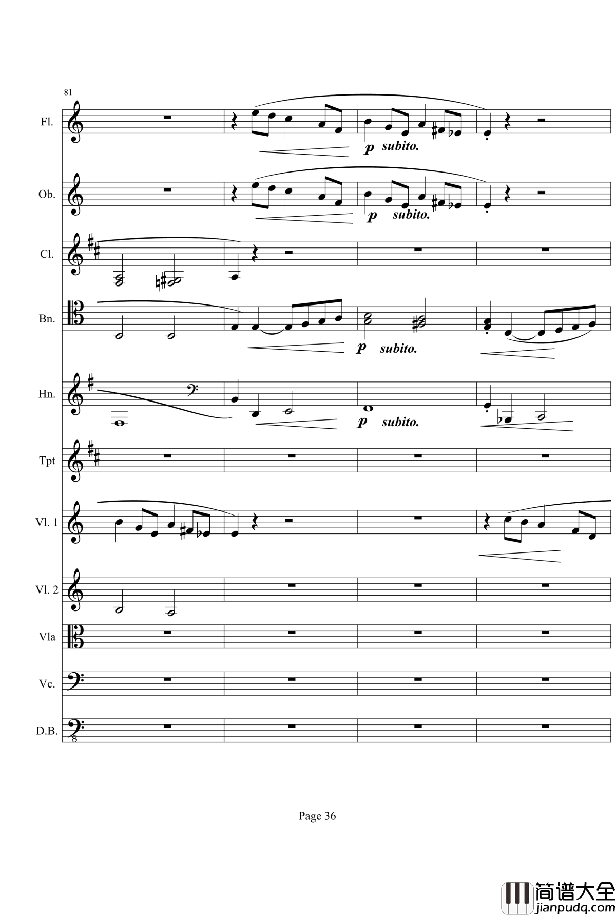 奏鸣曲之交响钢琴谱_第21_Ⅰ_贝多芬_beethoven