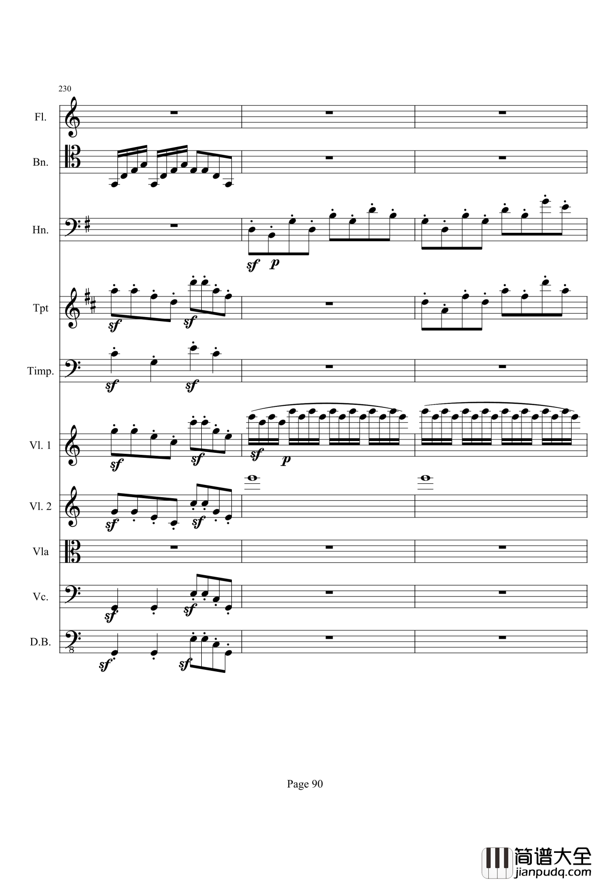 奏鸣曲之交响钢琴谱_第21_Ⅰ_贝多芬_beethoven