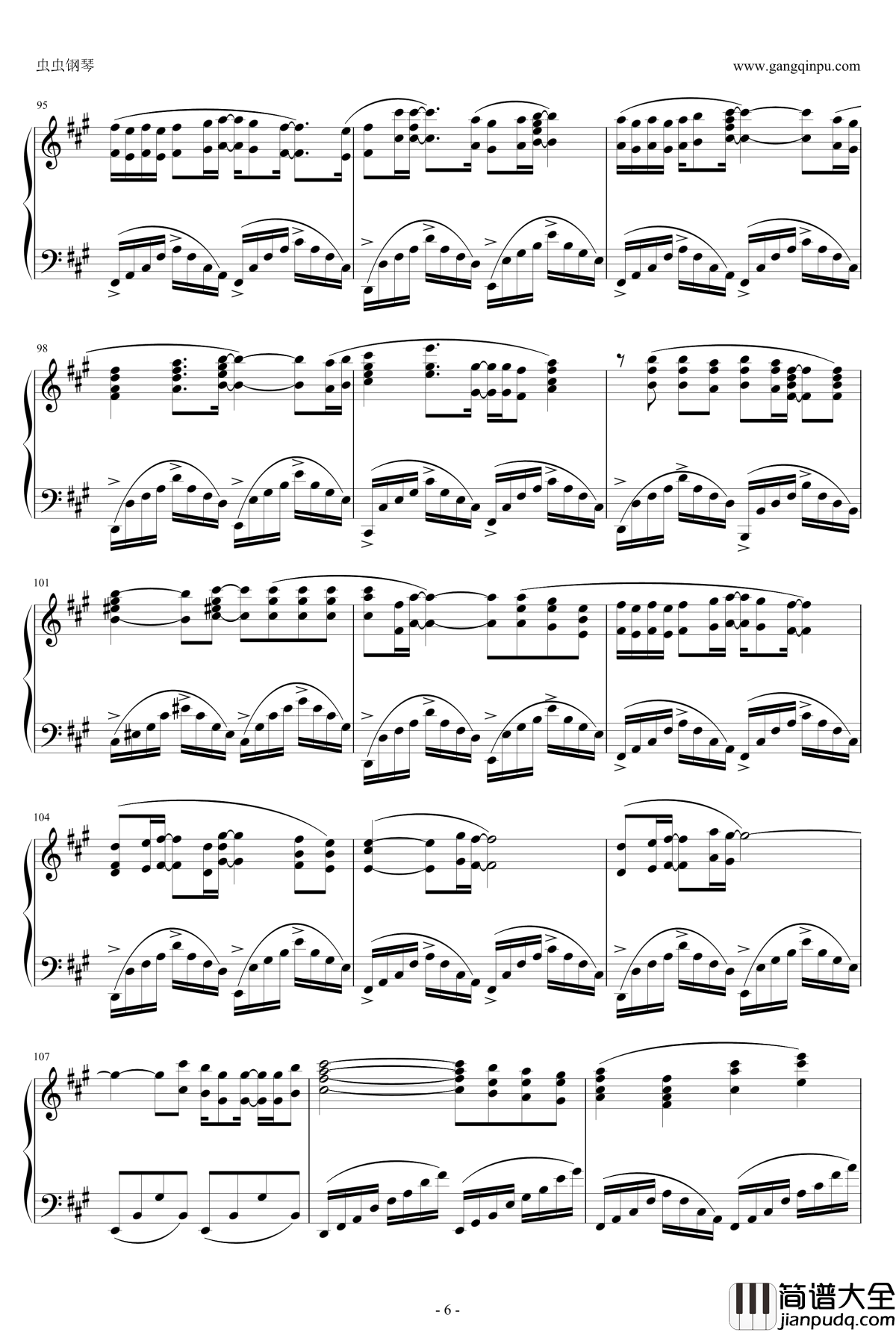 如既往的场所钢琴谱_命运石之门_剧场版ED