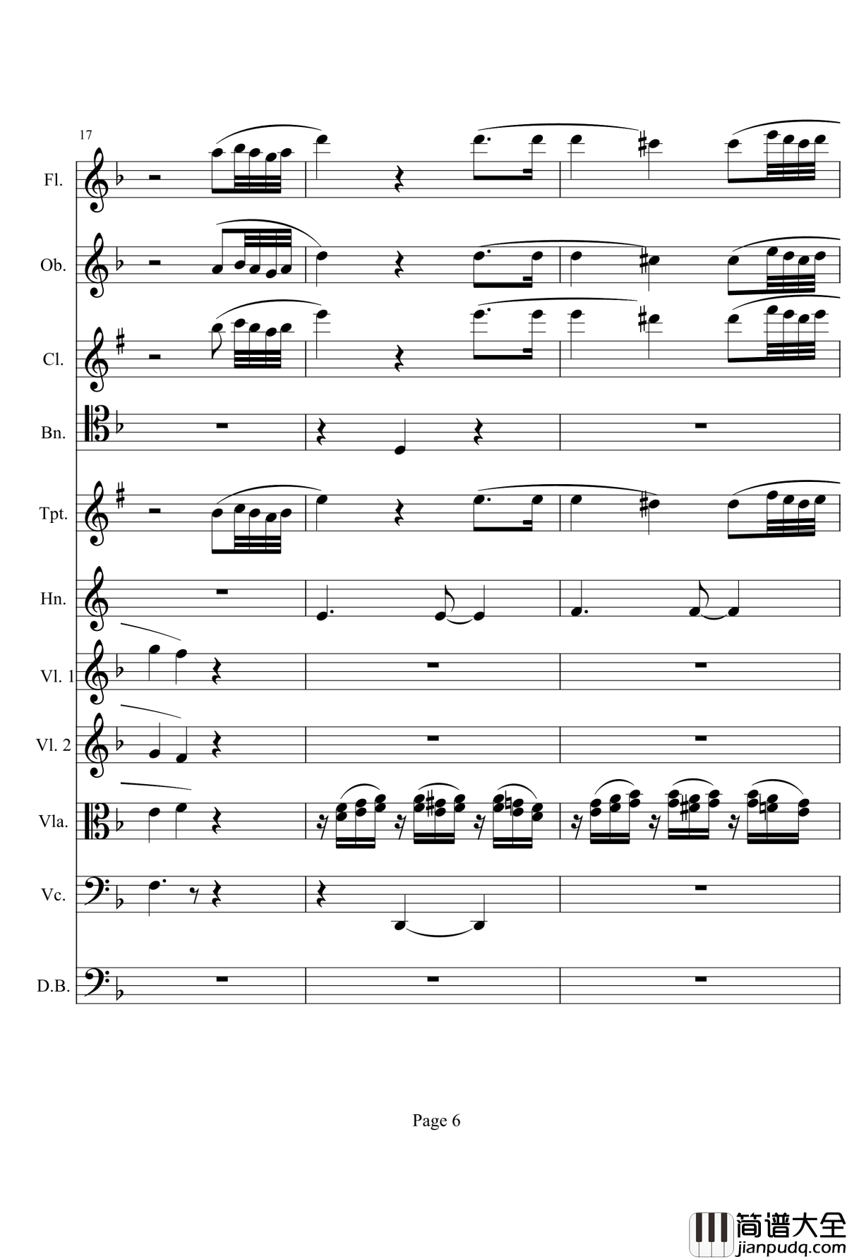 奏鸣曲之交响钢琴谱_第1首_Ⅱ_贝多芬_beethoven