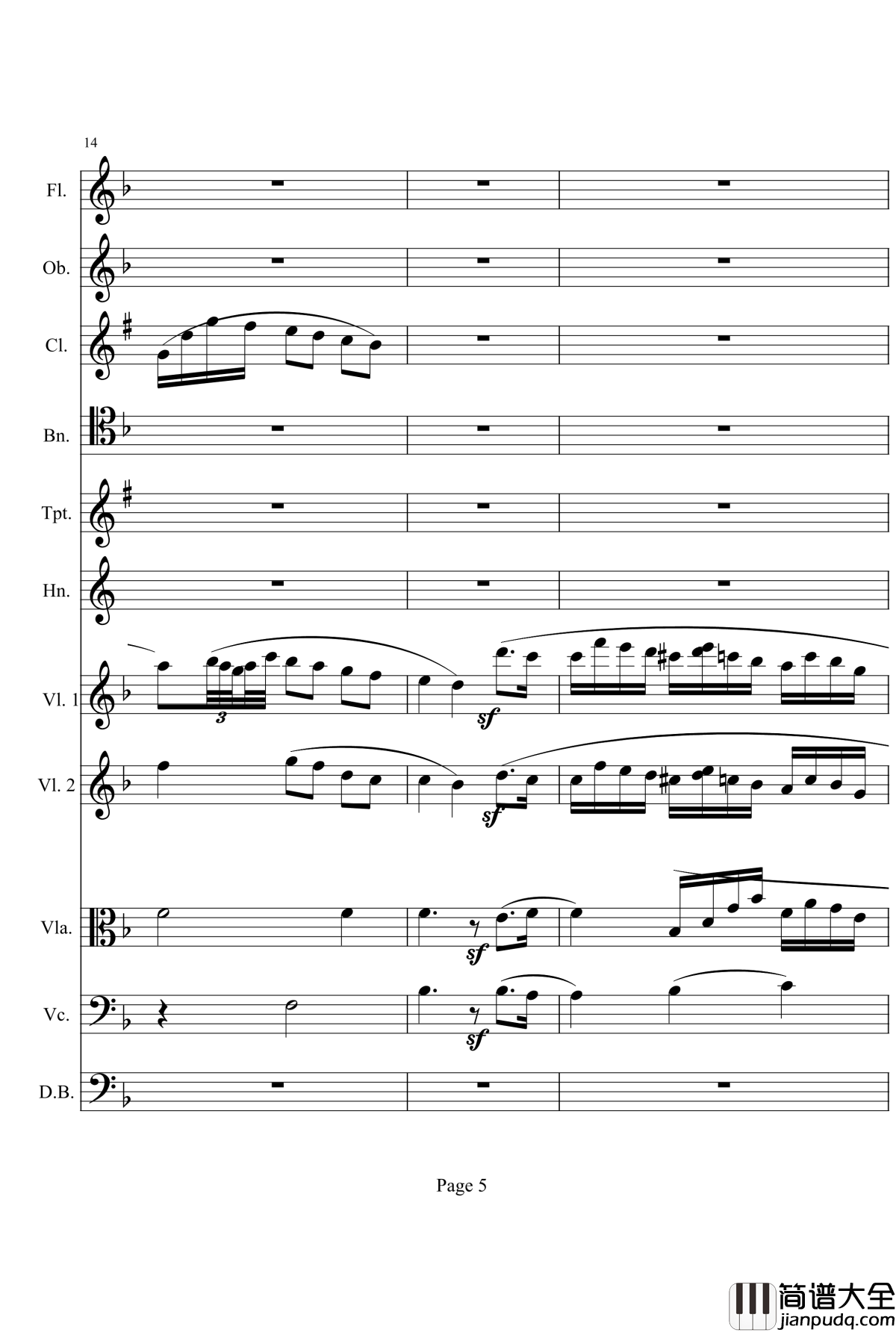 奏鸣曲之交响钢琴谱_第1首_Ⅱ_贝多芬_beethoven