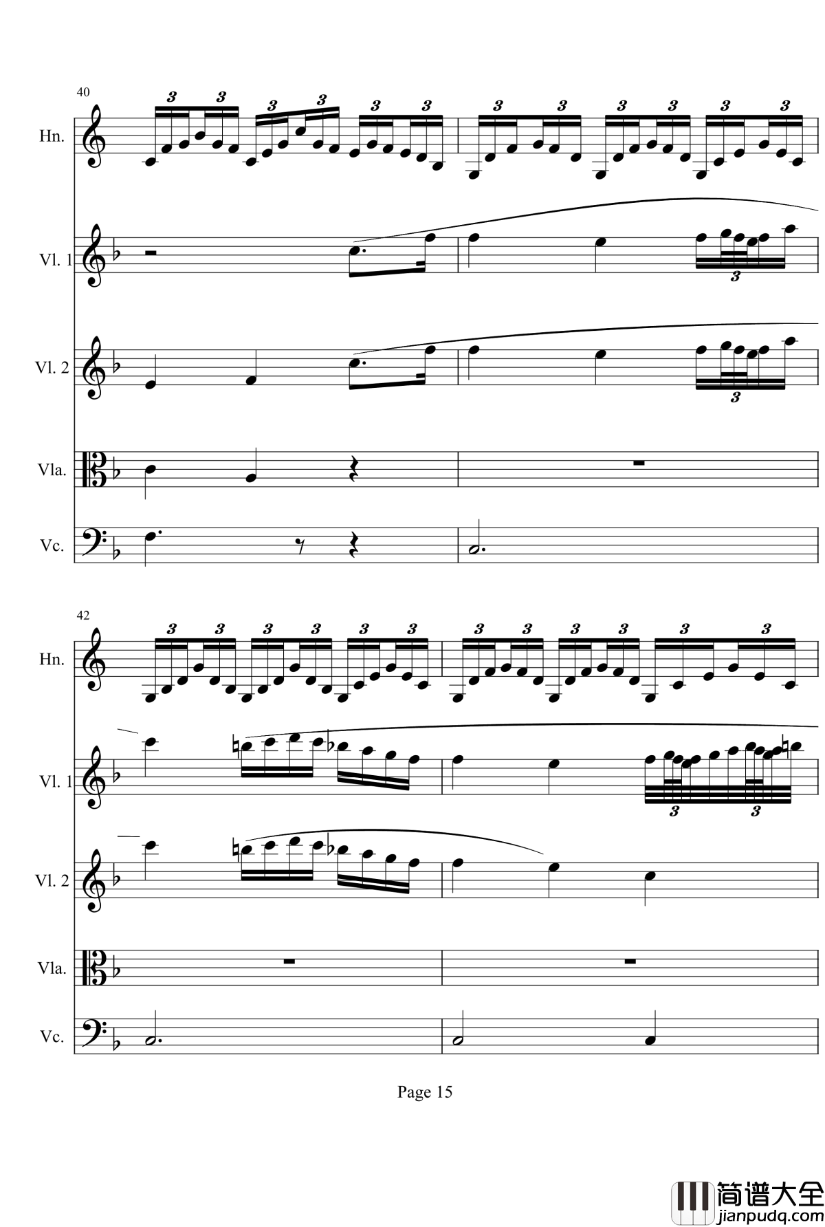 奏鸣曲之交响钢琴谱_第1首_Ⅱ_贝多芬_beethoven