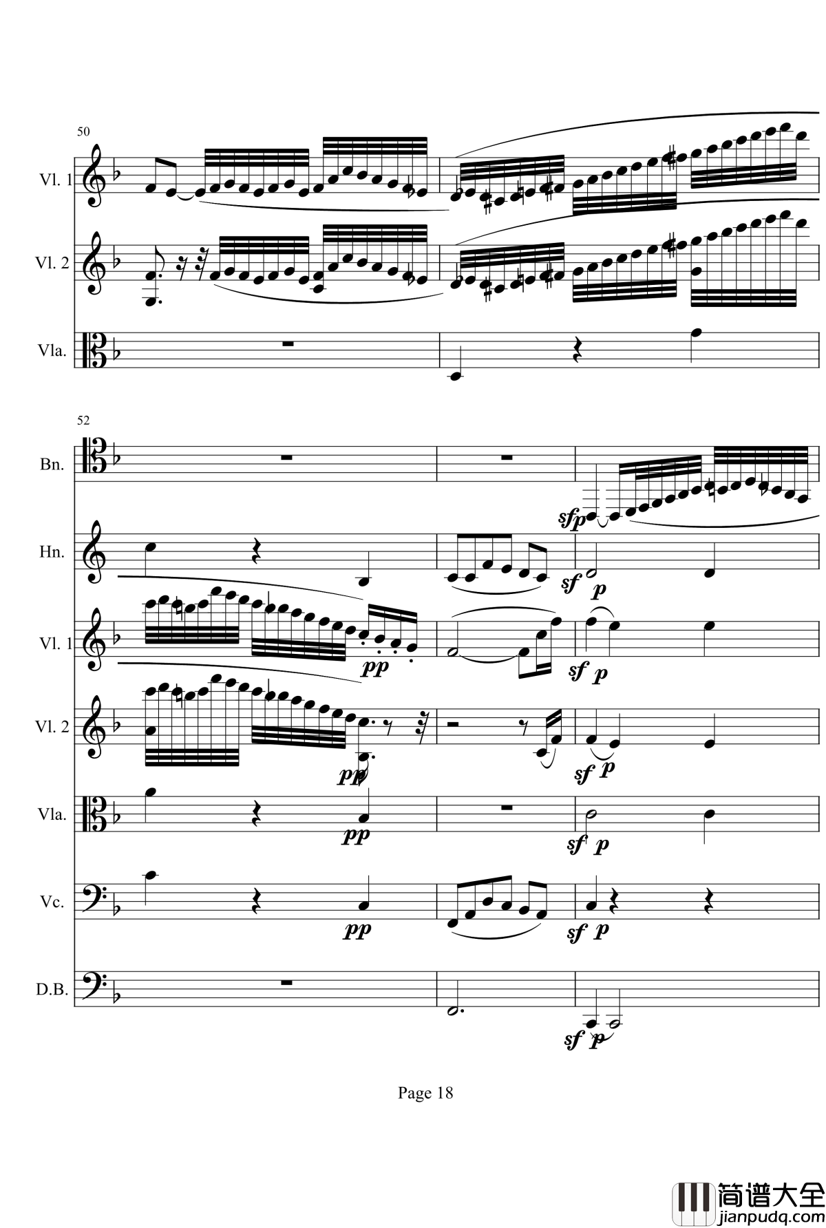 奏鸣曲之交响钢琴谱_第1首_Ⅱ_贝多芬_beethoven