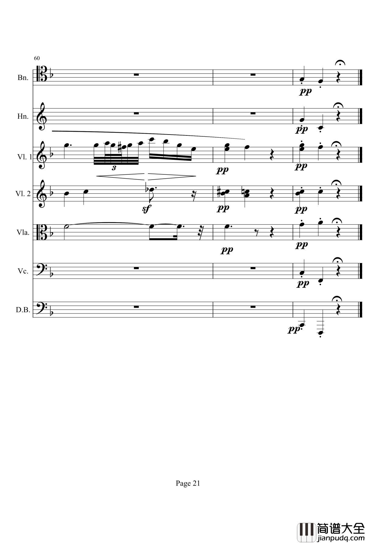 奏鸣曲之交响钢琴谱_第1首_Ⅱ_贝多芬_beethoven