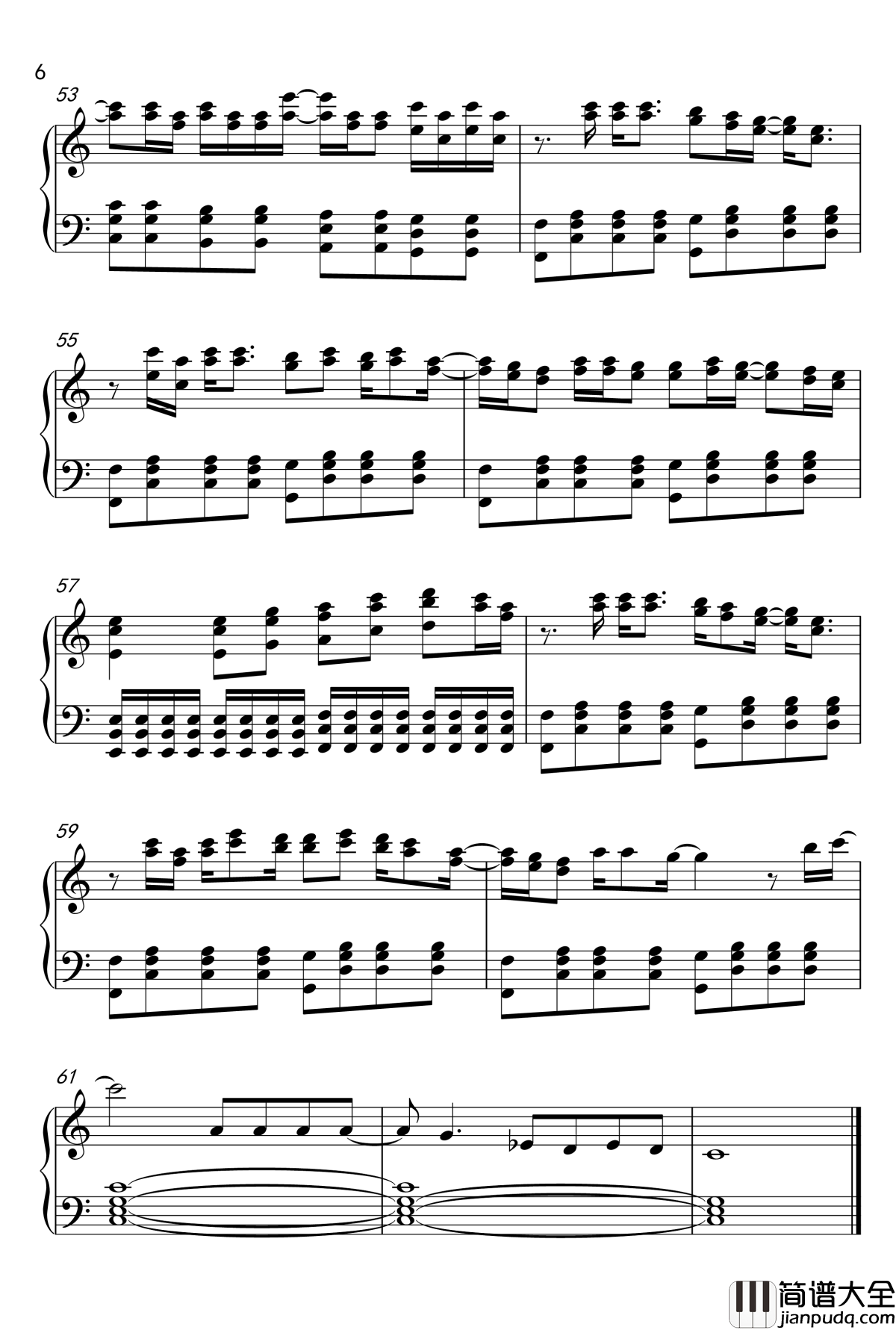 don‘t_cry钢琴谱_枪炮玫瑰