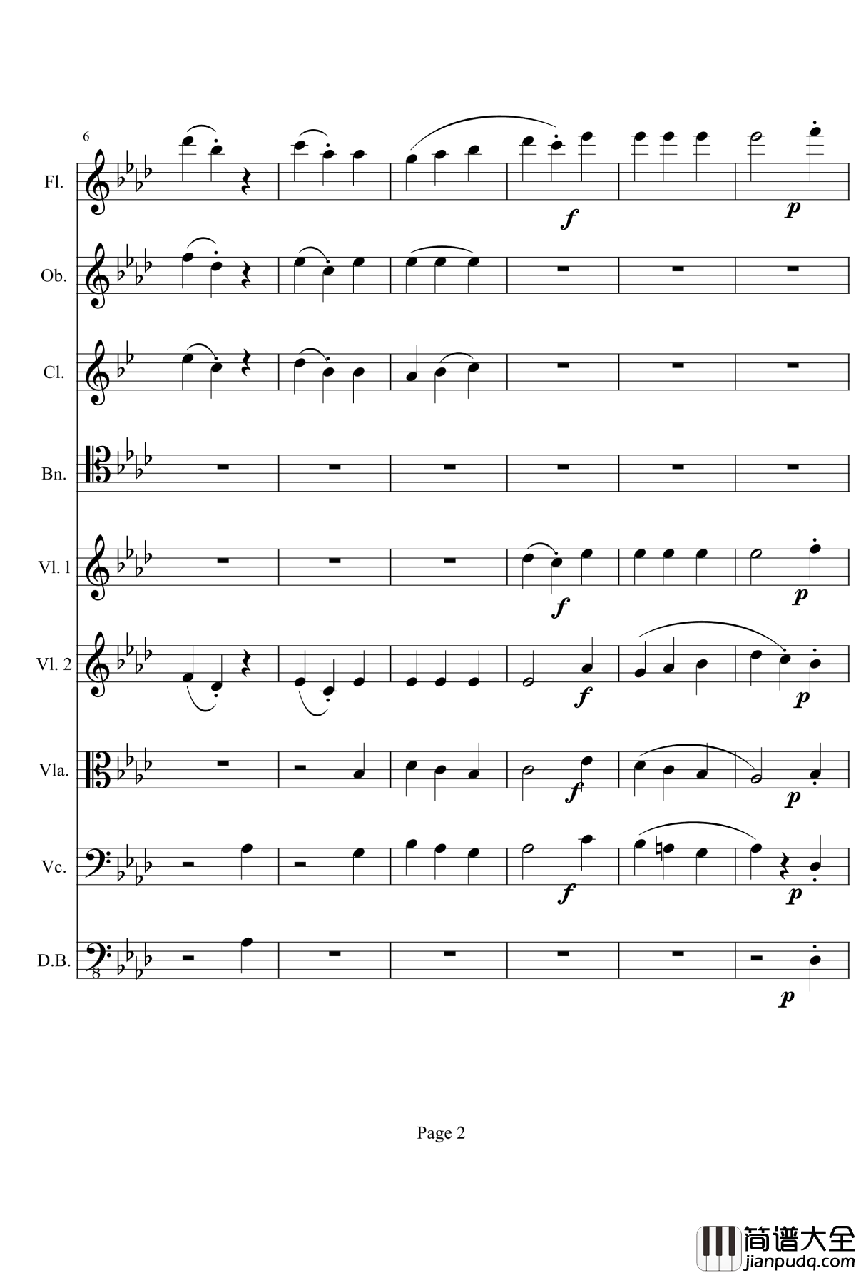 奏鸣曲之交响钢琴谱_第1首_Ⅲ_贝多芬_beethoven